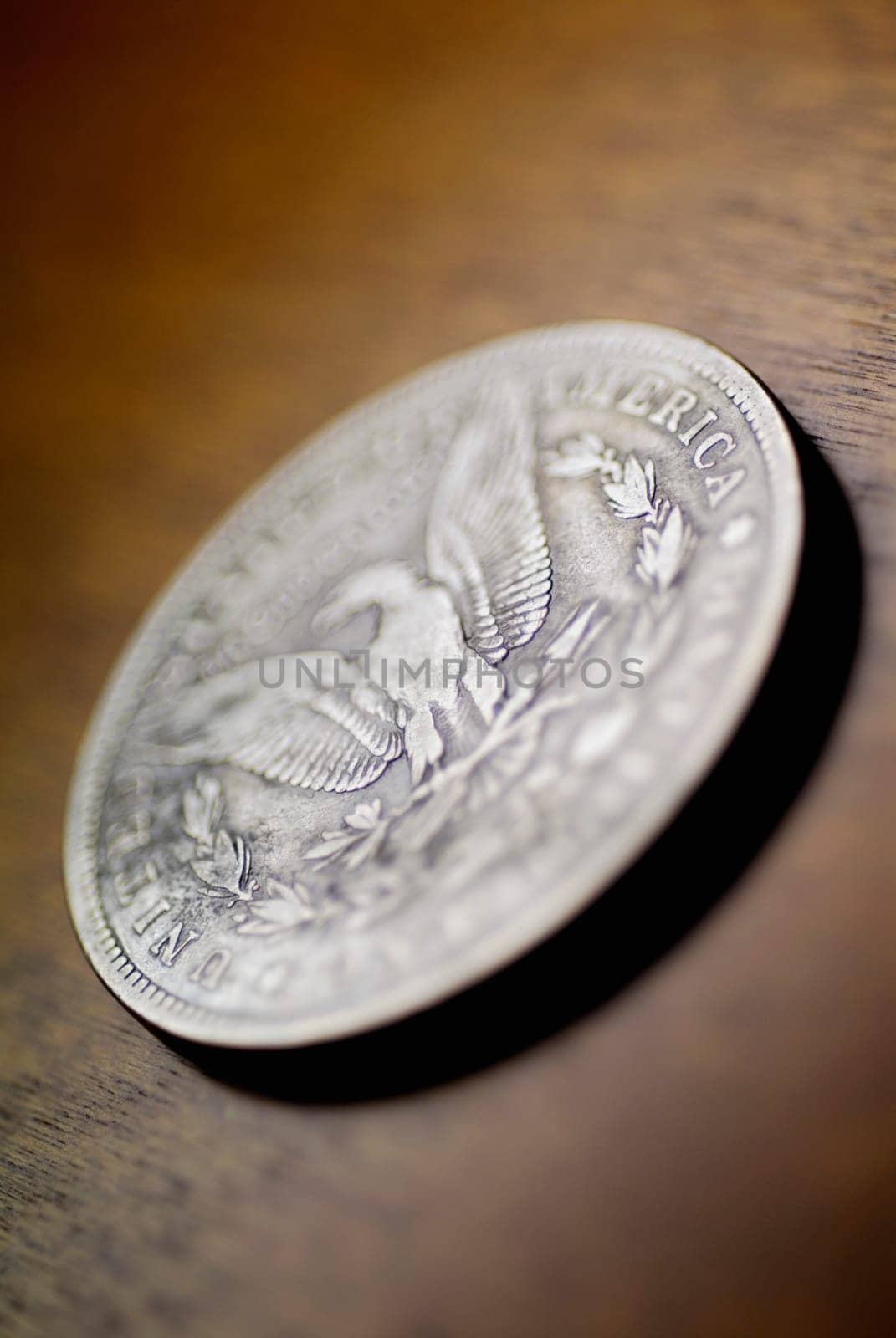 Close-up of an American coin