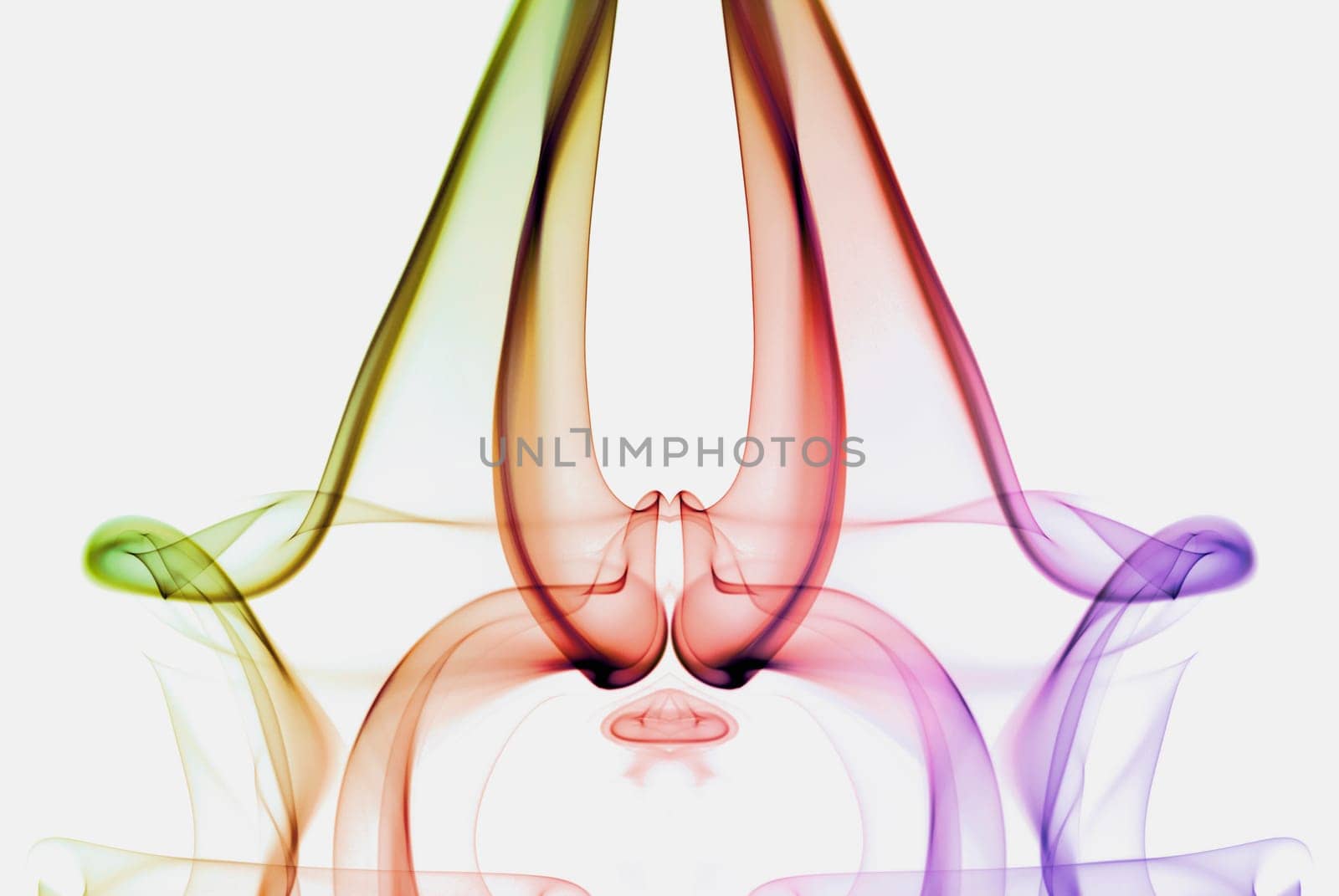 Close_up of multi_colored smoke