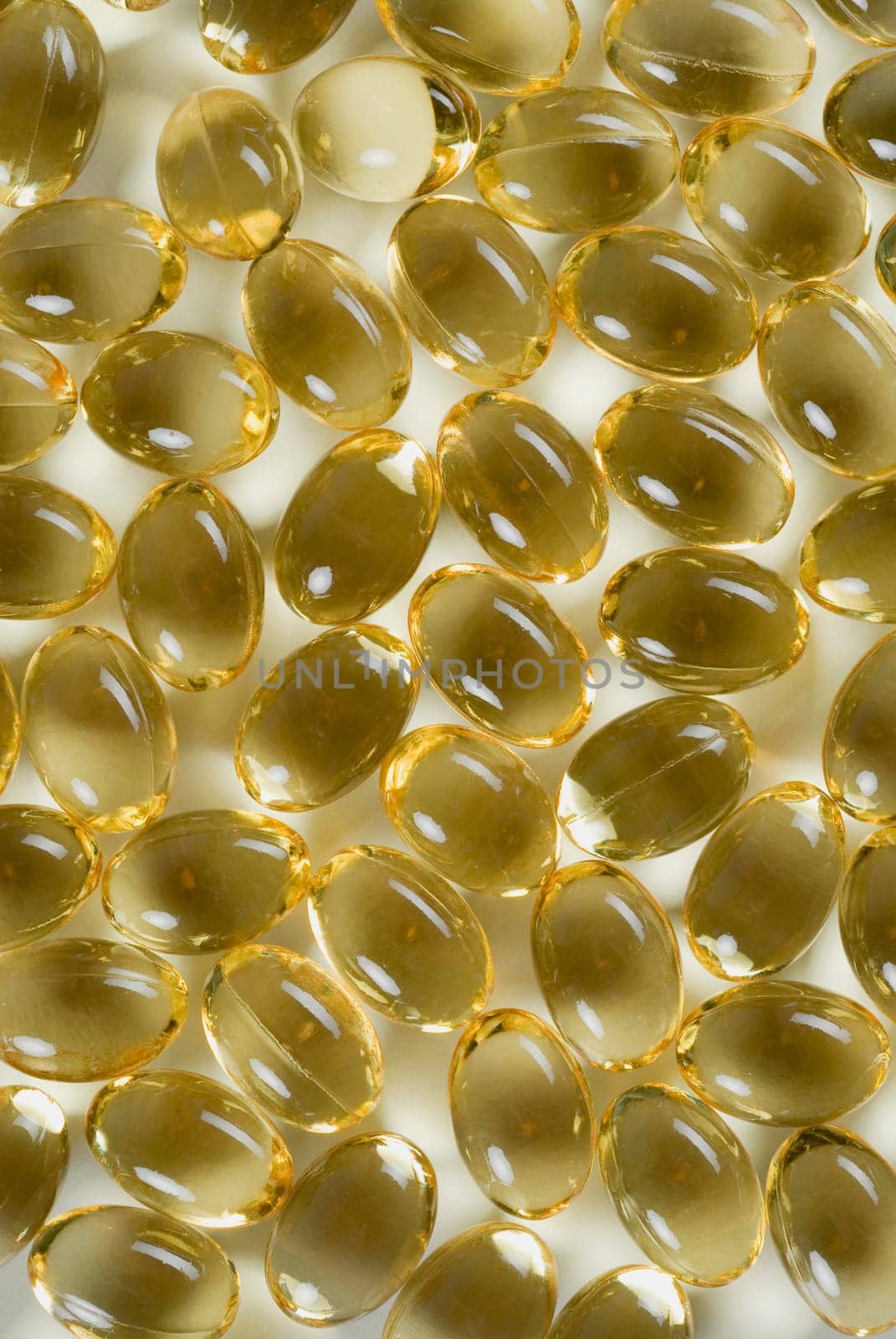 Close_up of golden capsules