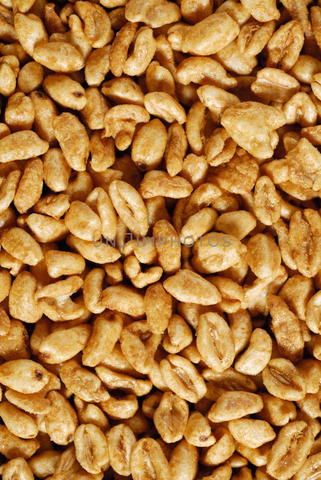 Close-up of fried peanuts