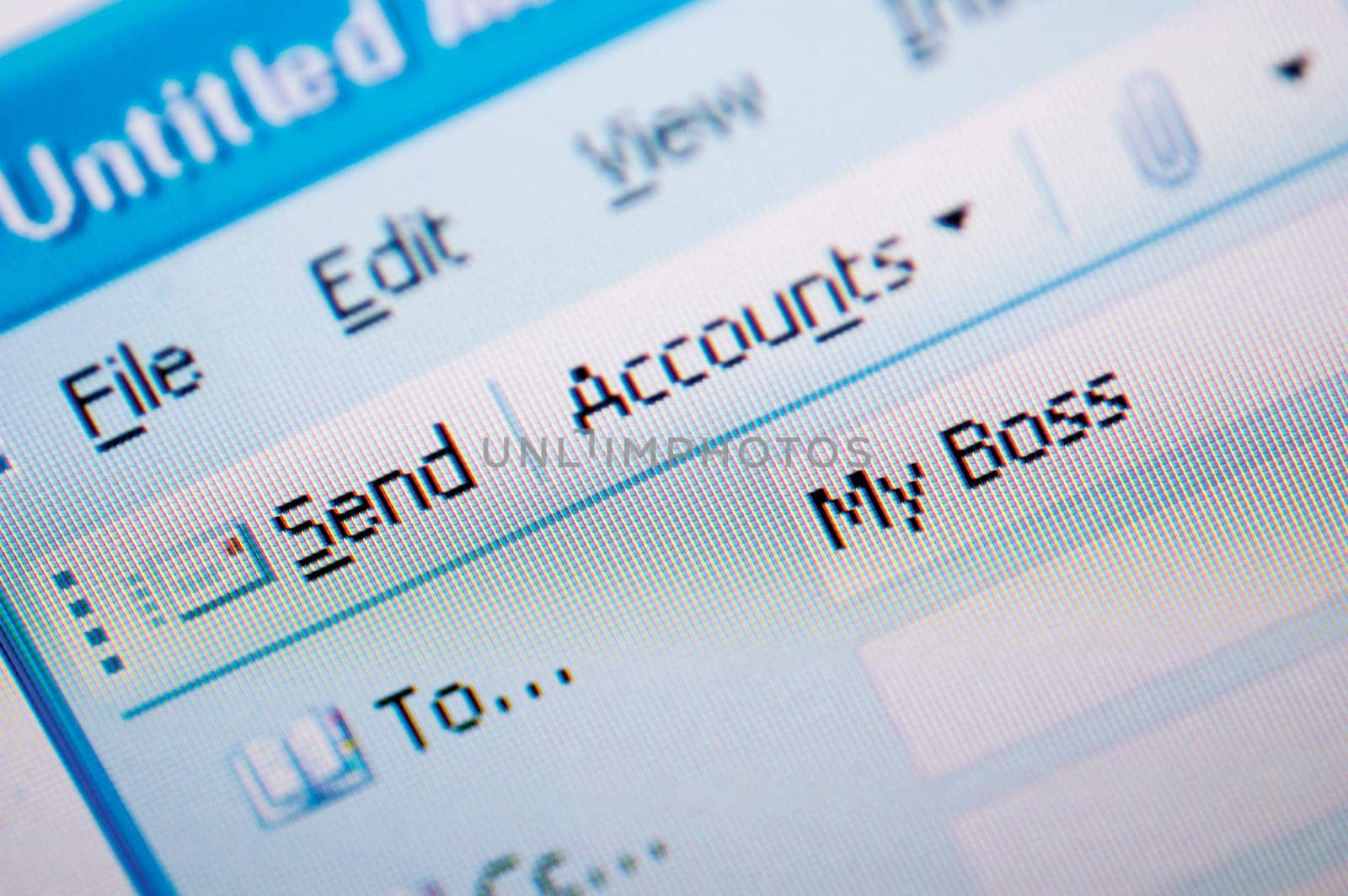 Close-up of a computer screen