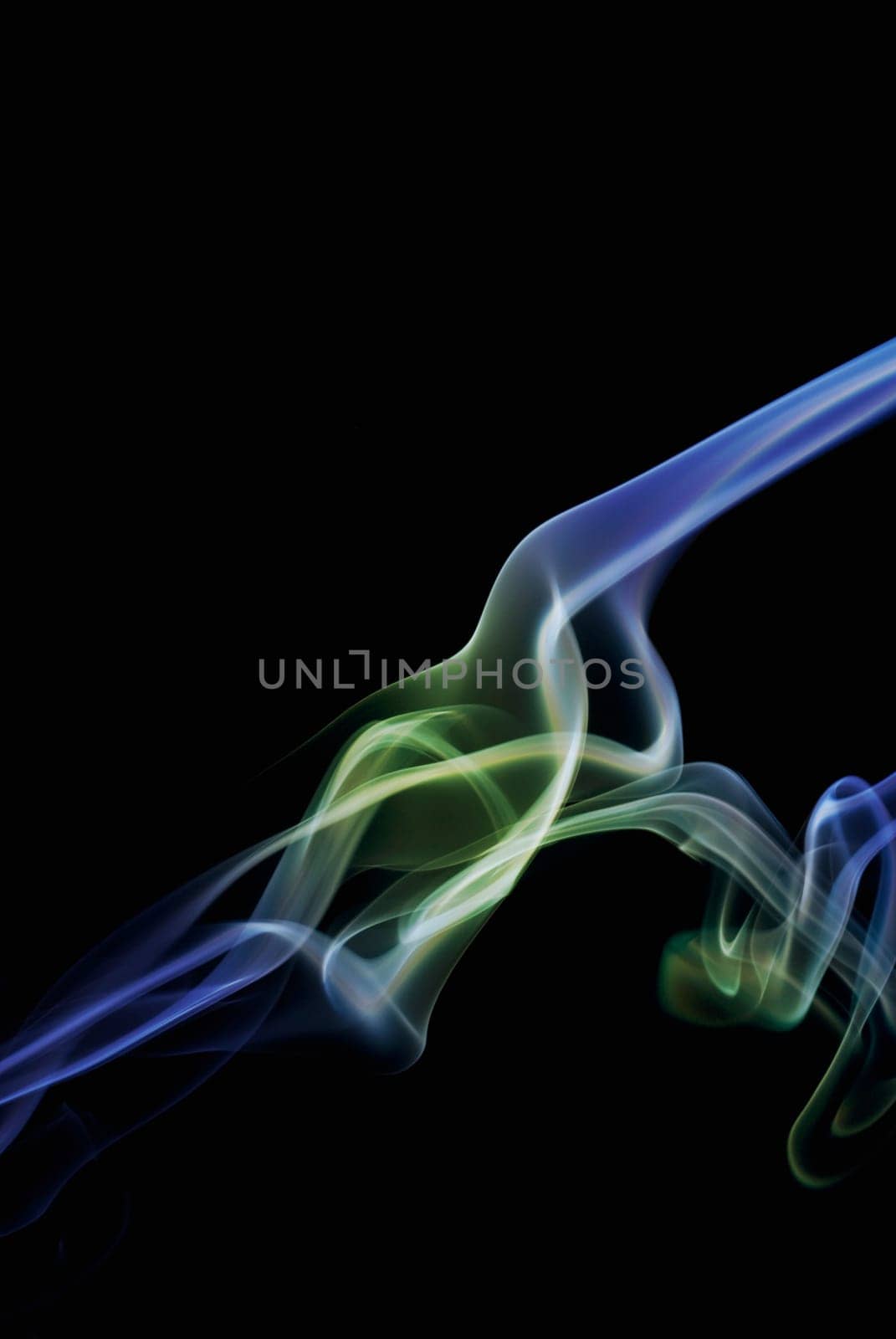 Close_up of multi_colored smoke