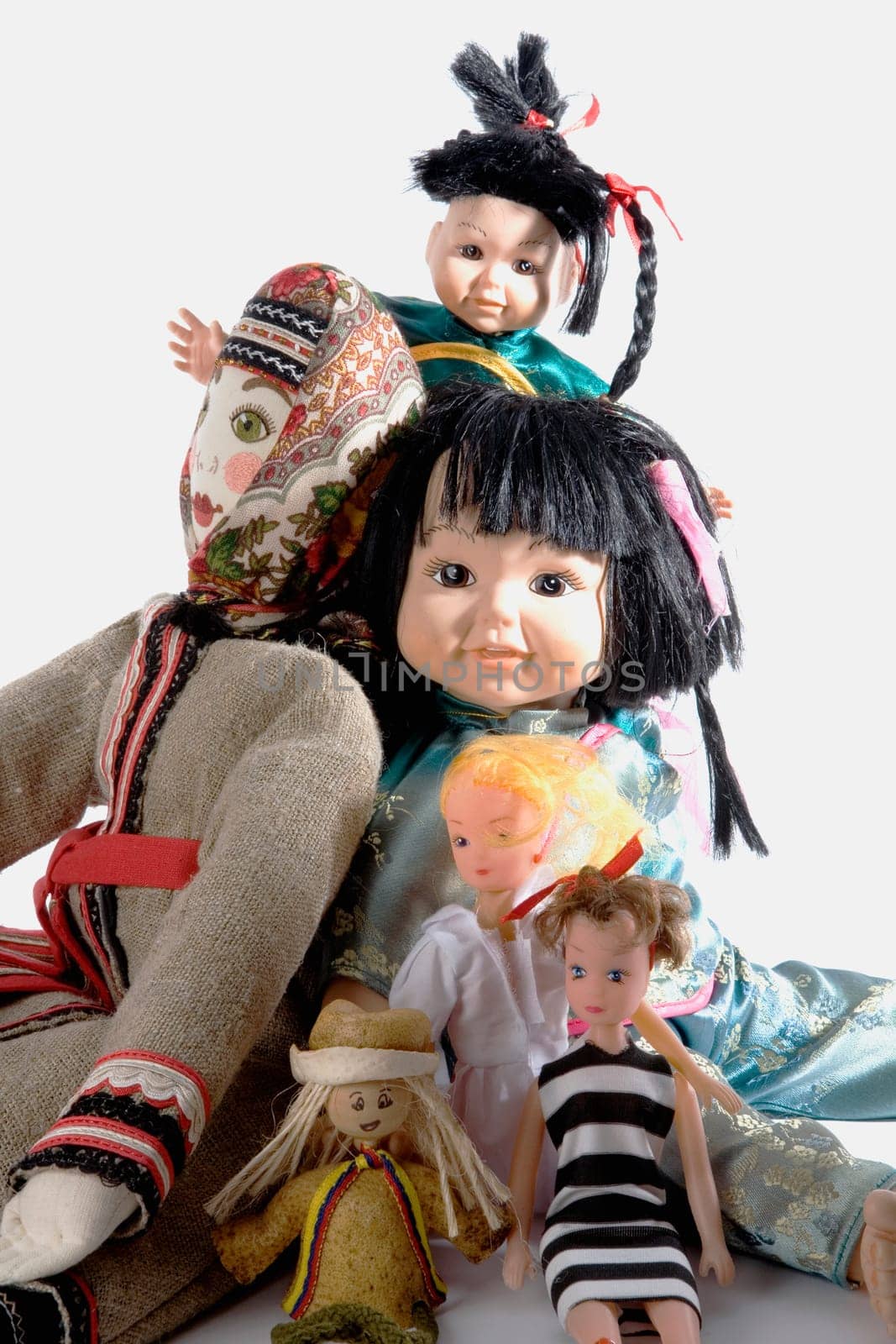 Close-up of dolls
