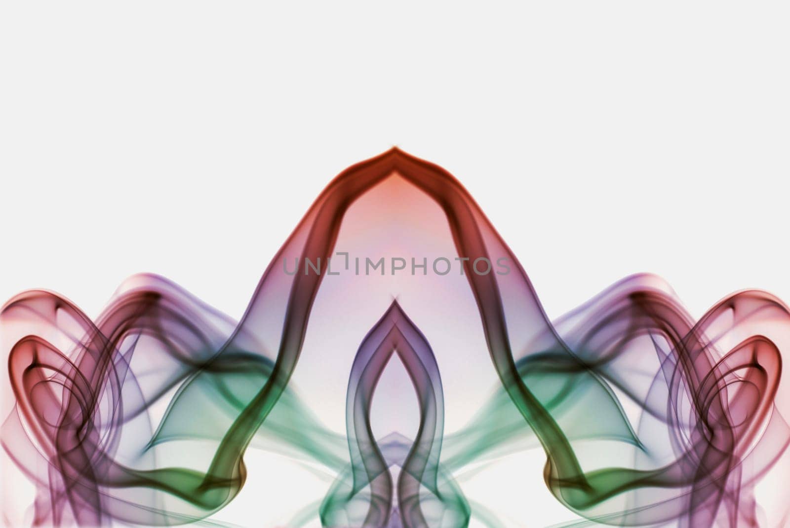 Close_up of multi_colored smoke