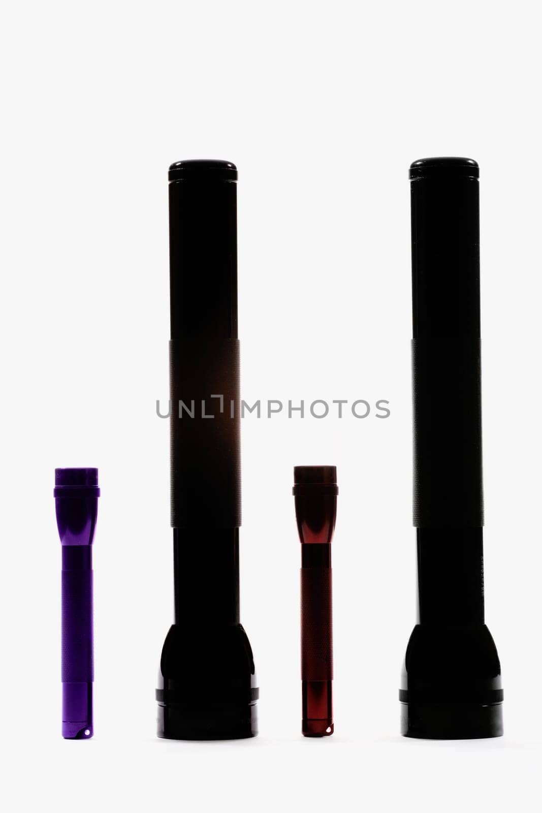 Close-up of flashlights