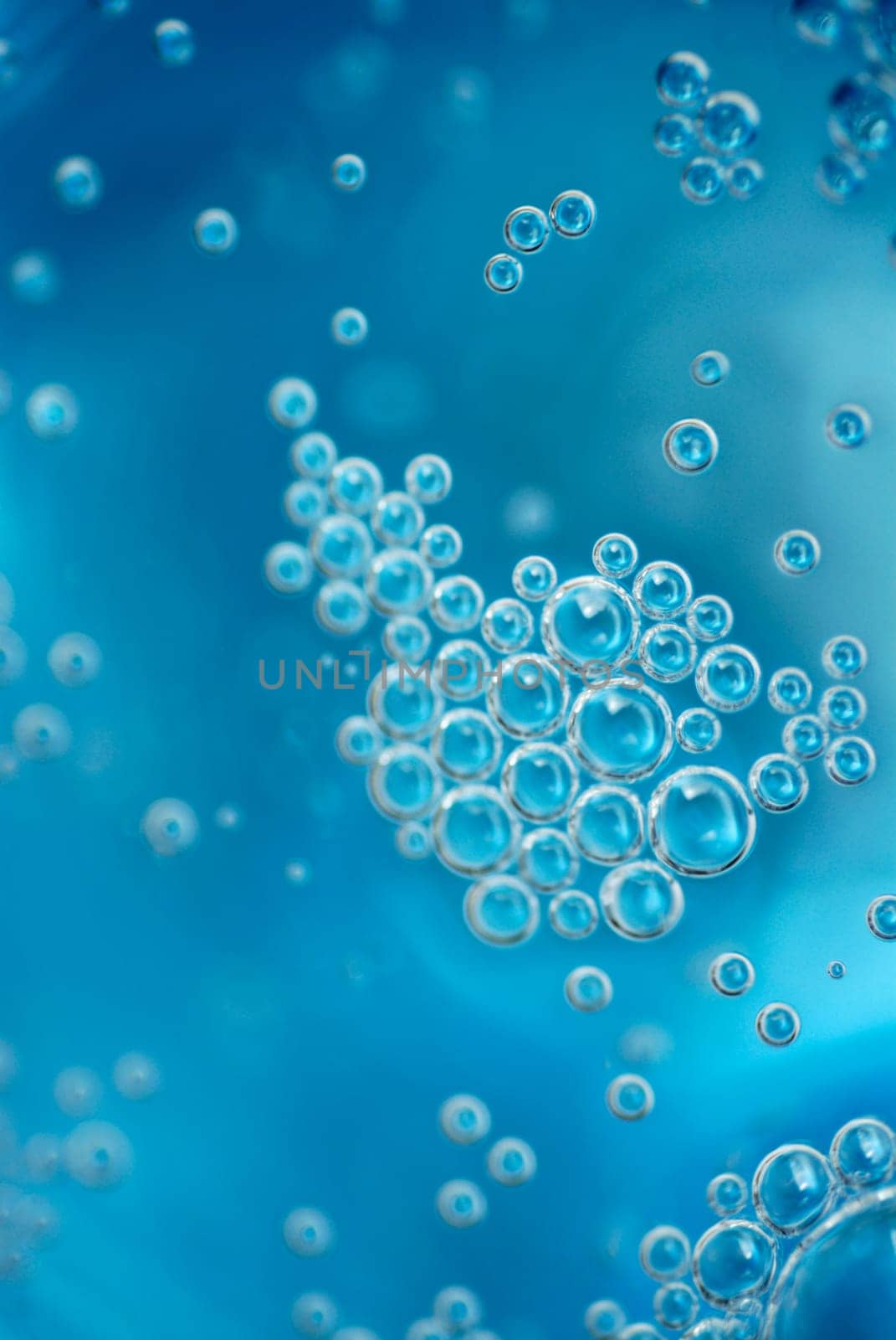 Close-up of bubbles in soda