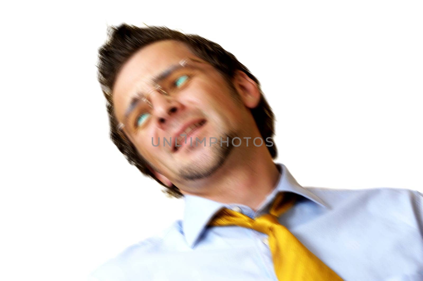 Close-up of a businessman looking away