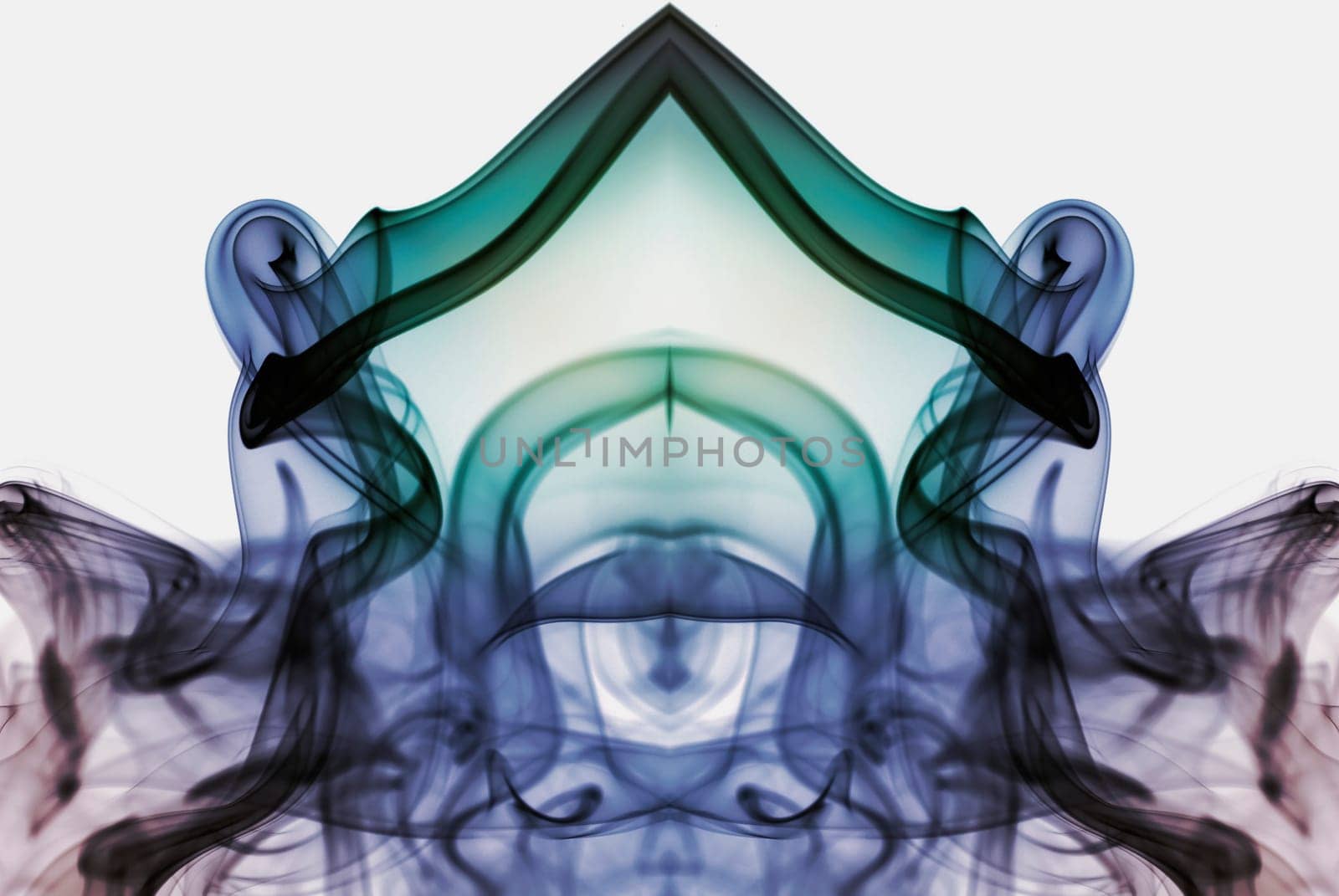 Close_up of multi_colored smoke
