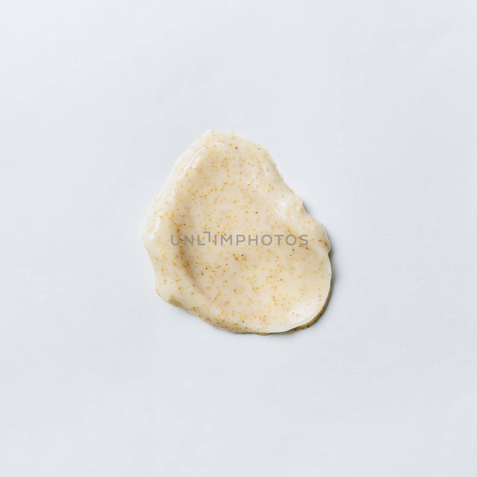 Textures from cosmetics. Body Scrub. Smears on the table. High quality photo