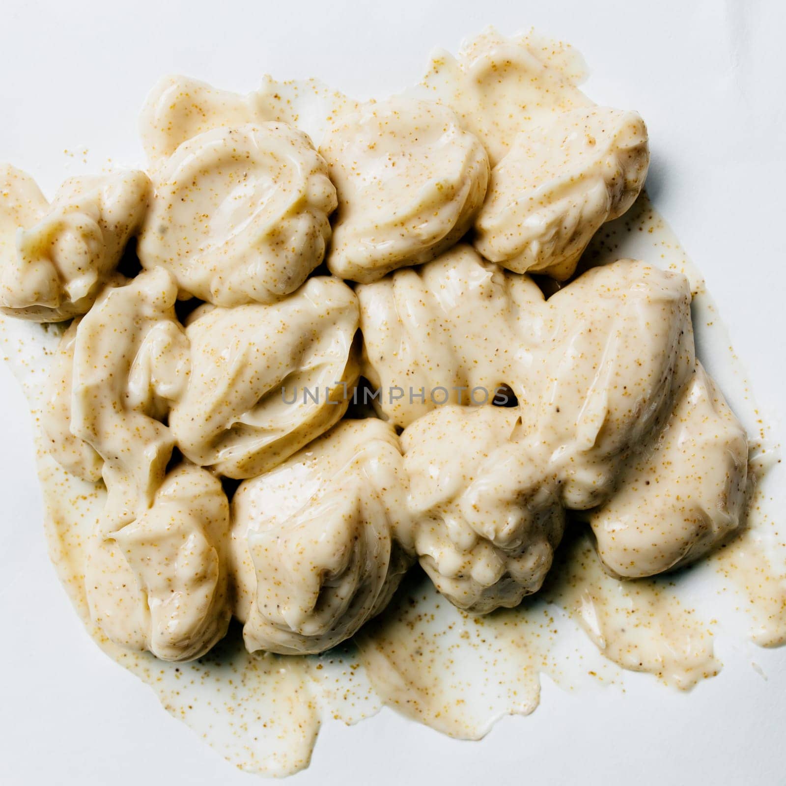 Textures from cosmetics. Body Scrub. Smears on the table. High quality photo