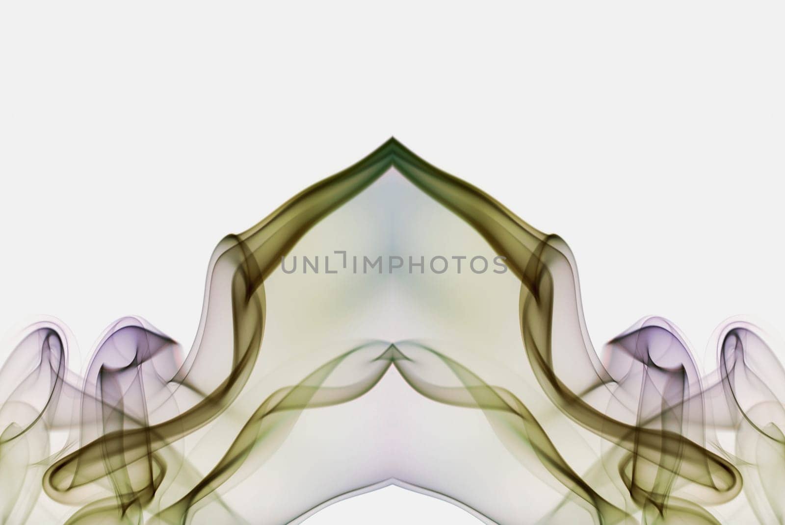 Close_up of multi_colored smoke