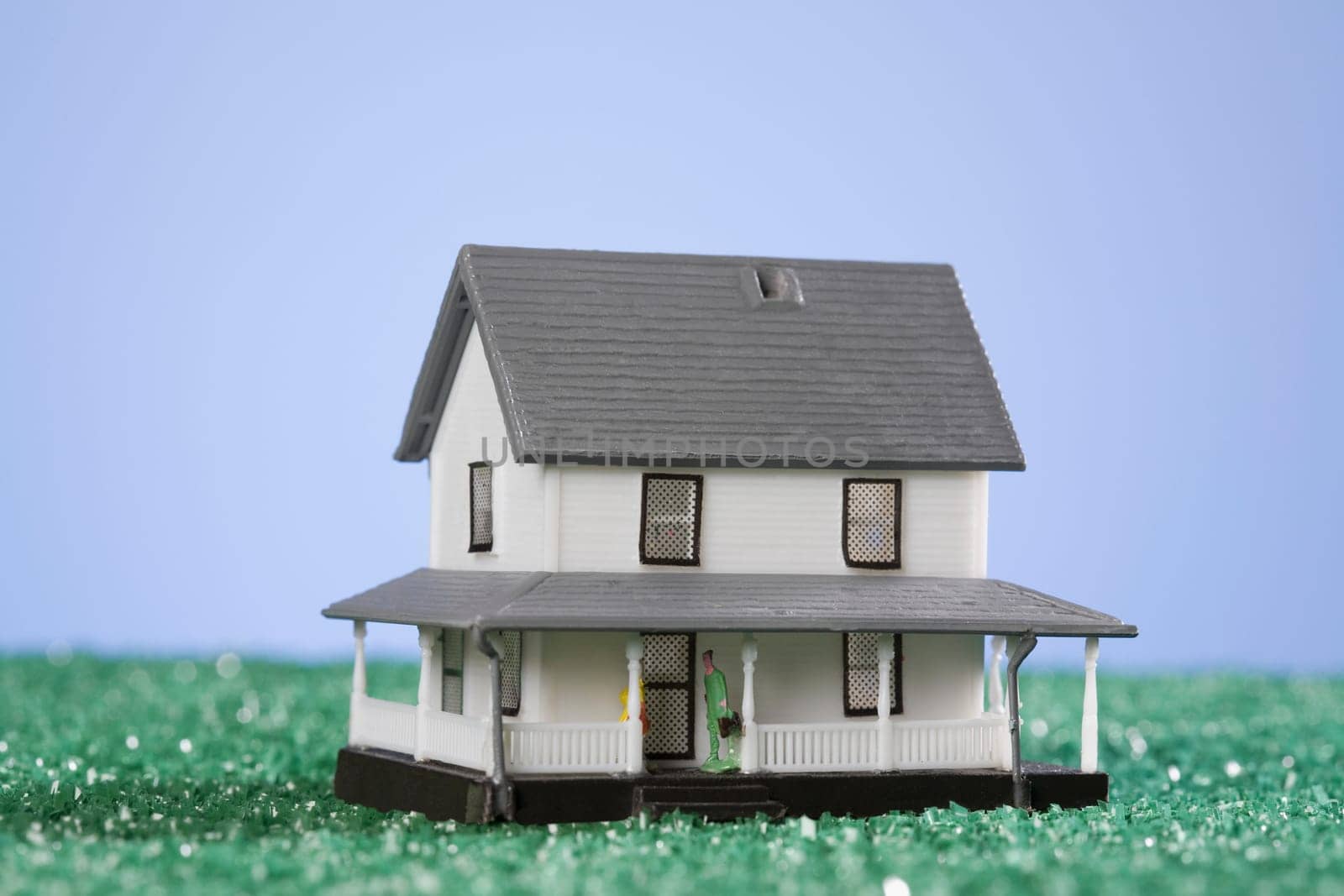 Close_up of a model home