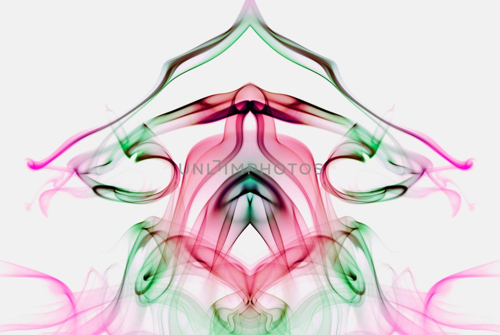 Close_up of multi_colored smoke