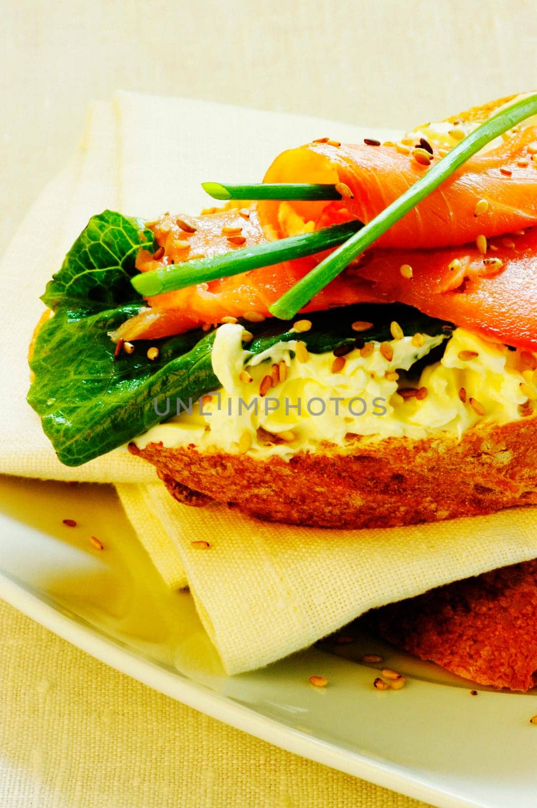 Close-up of a sandwich