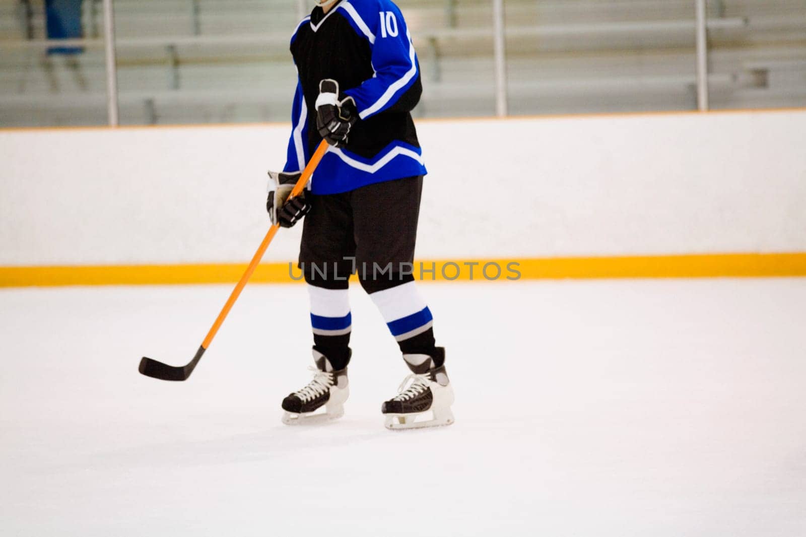 Ice hockey player playing ice hockey