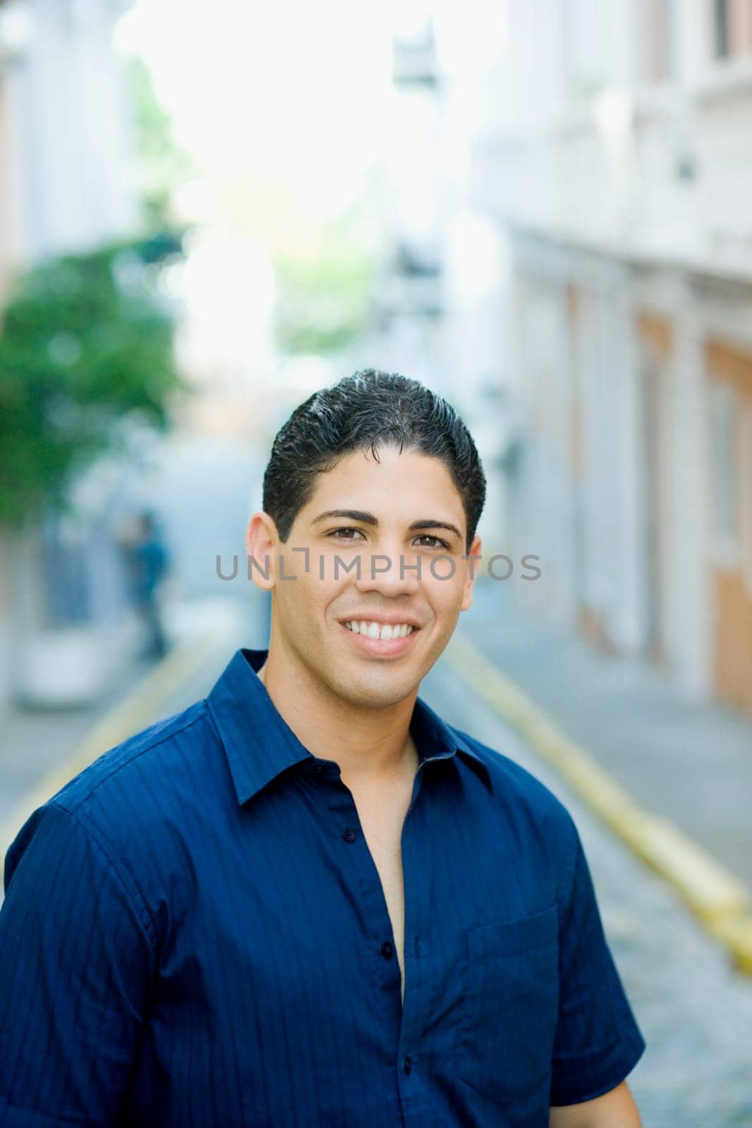 Portrait of a young man smiling