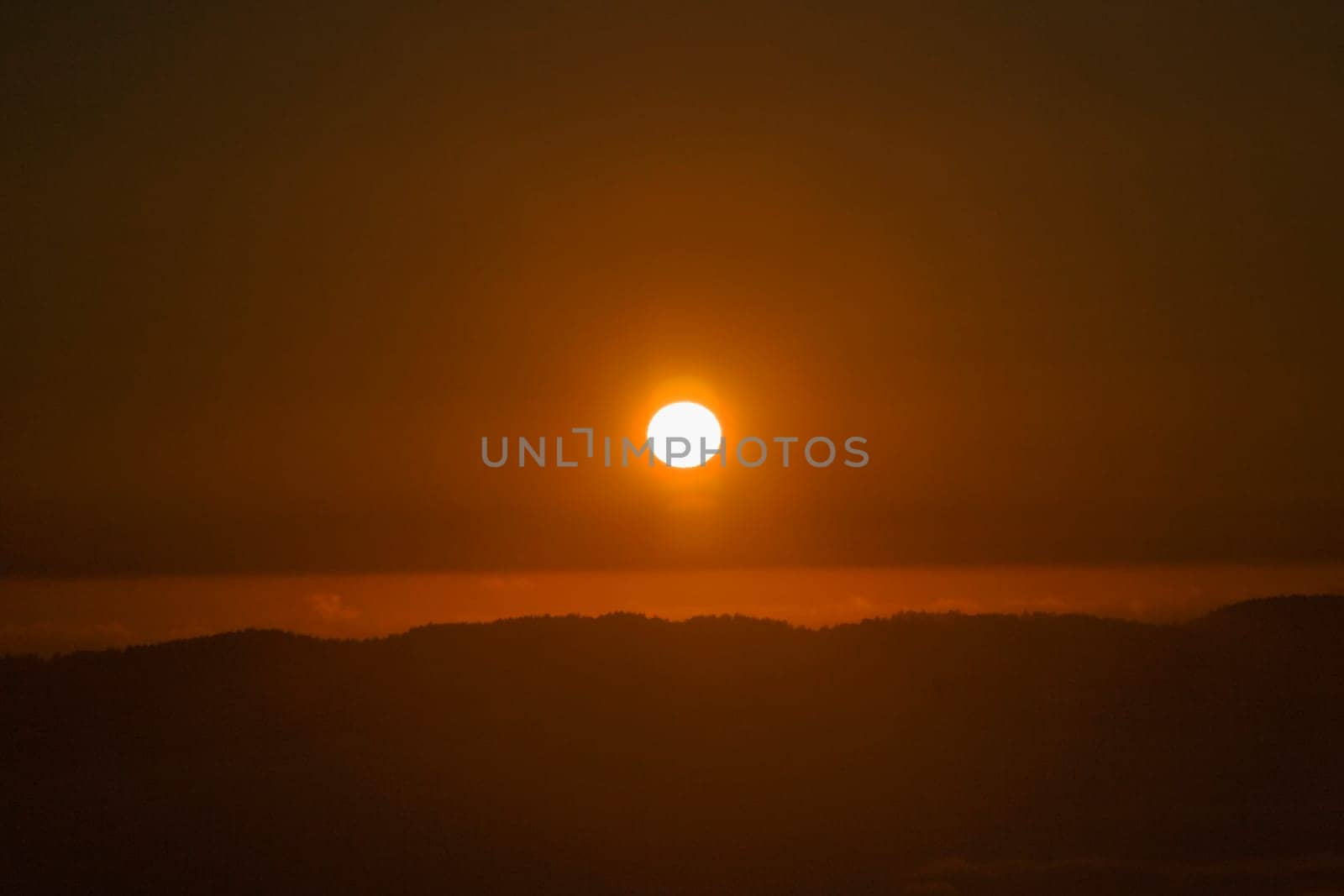 Sunset over the sea