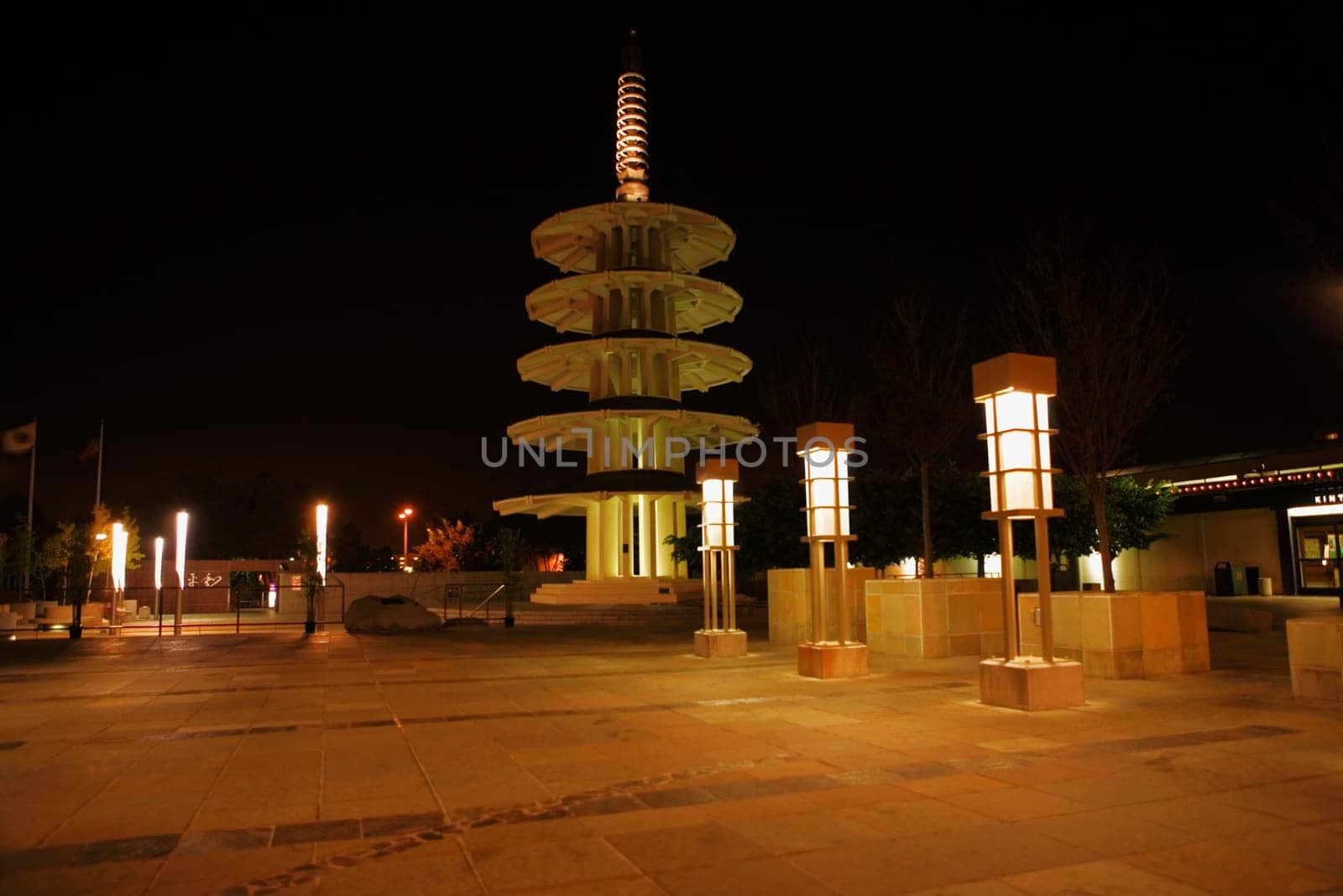 Low angle view of tower, California, USA