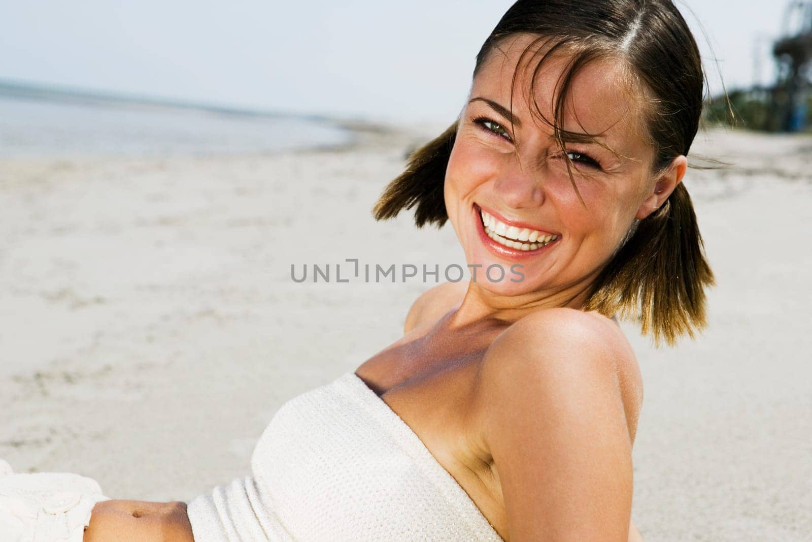 Portrait of a young woman smiling