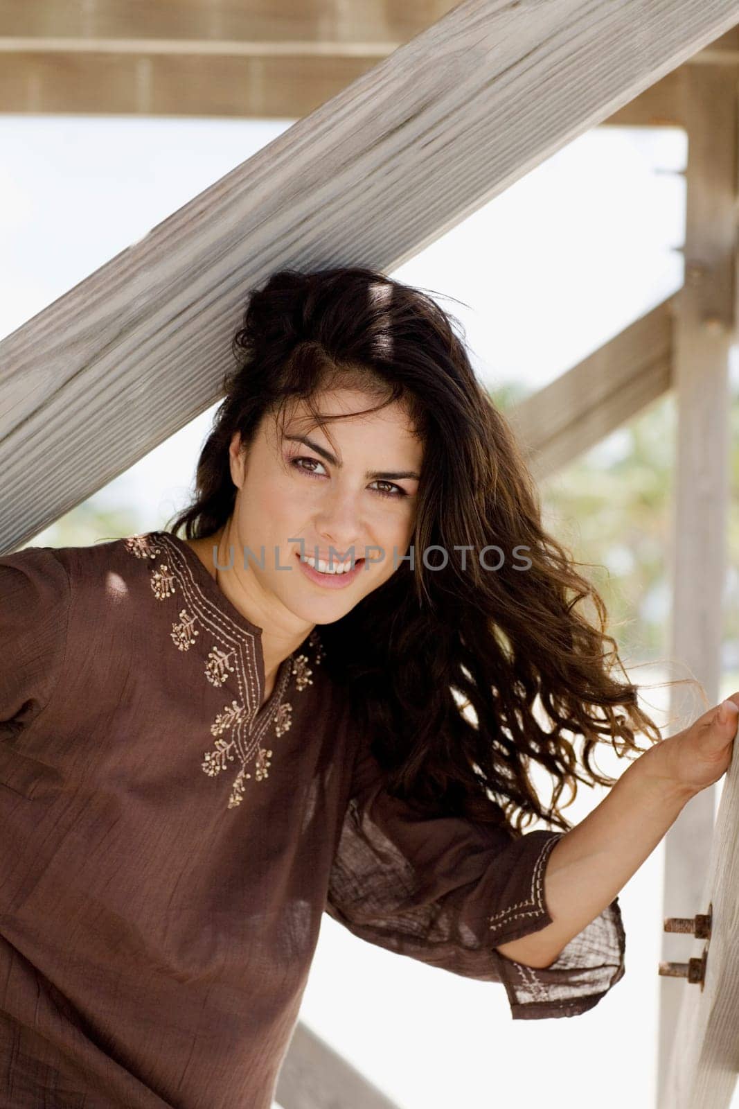 Portrait of a young woman smiling