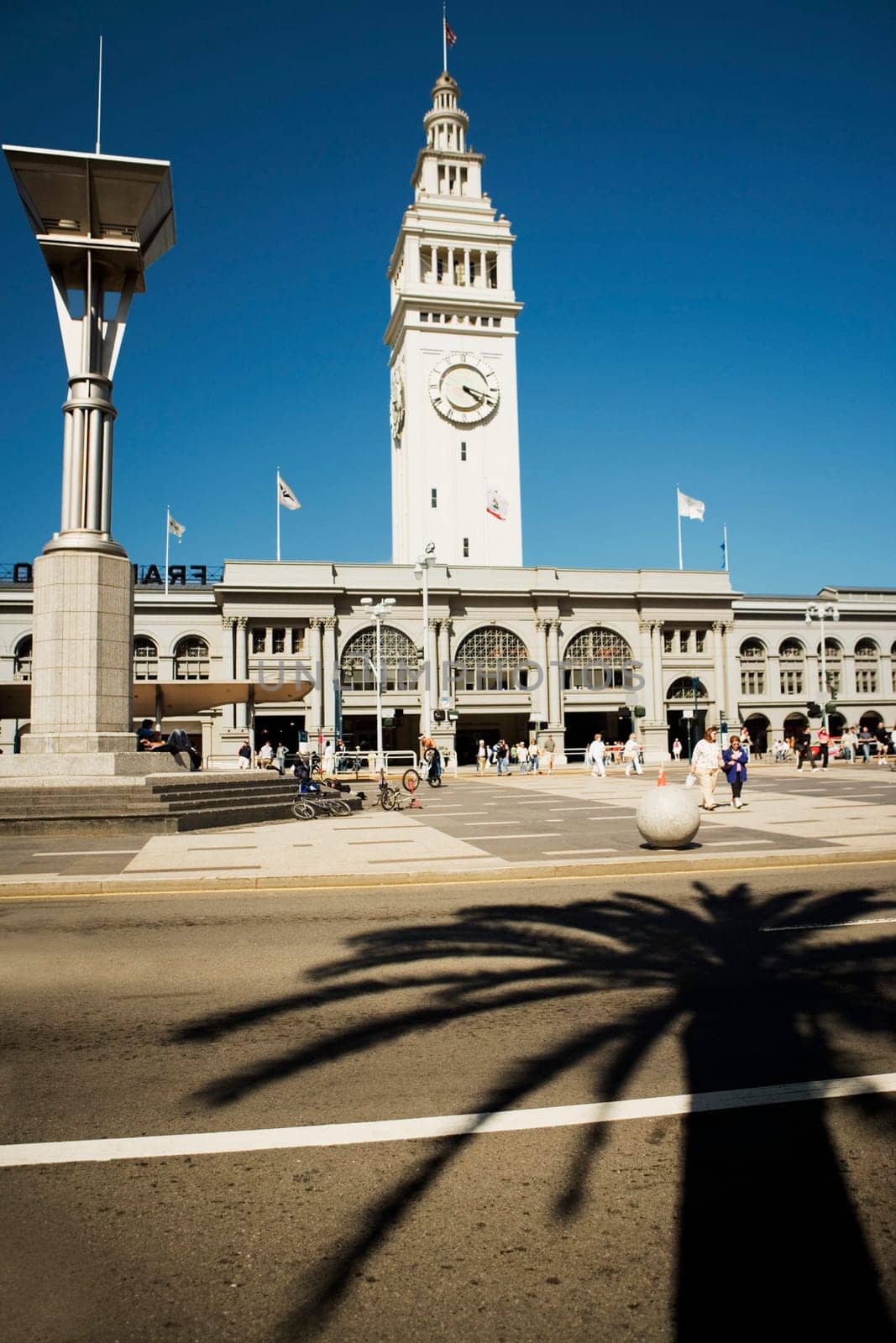 Facade of a clock tower, San Francisco, California, USA