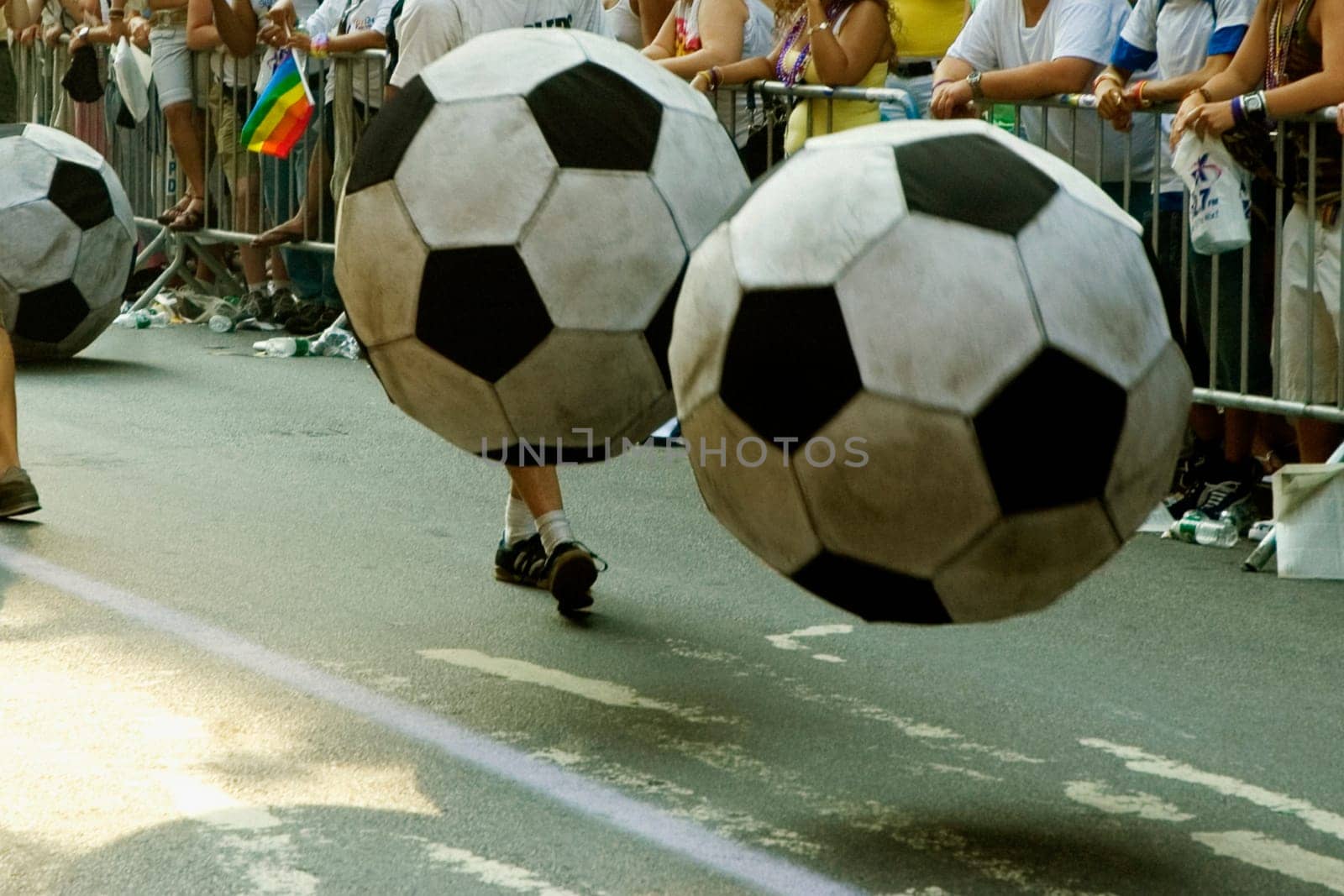 Spectators at a gay parade