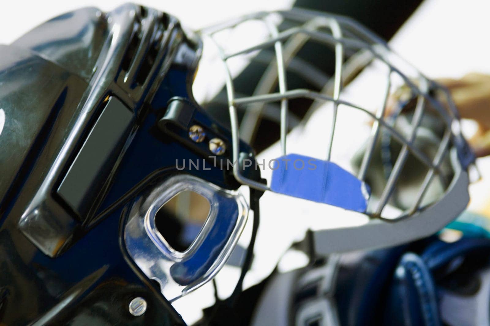 Close-up of a helmet