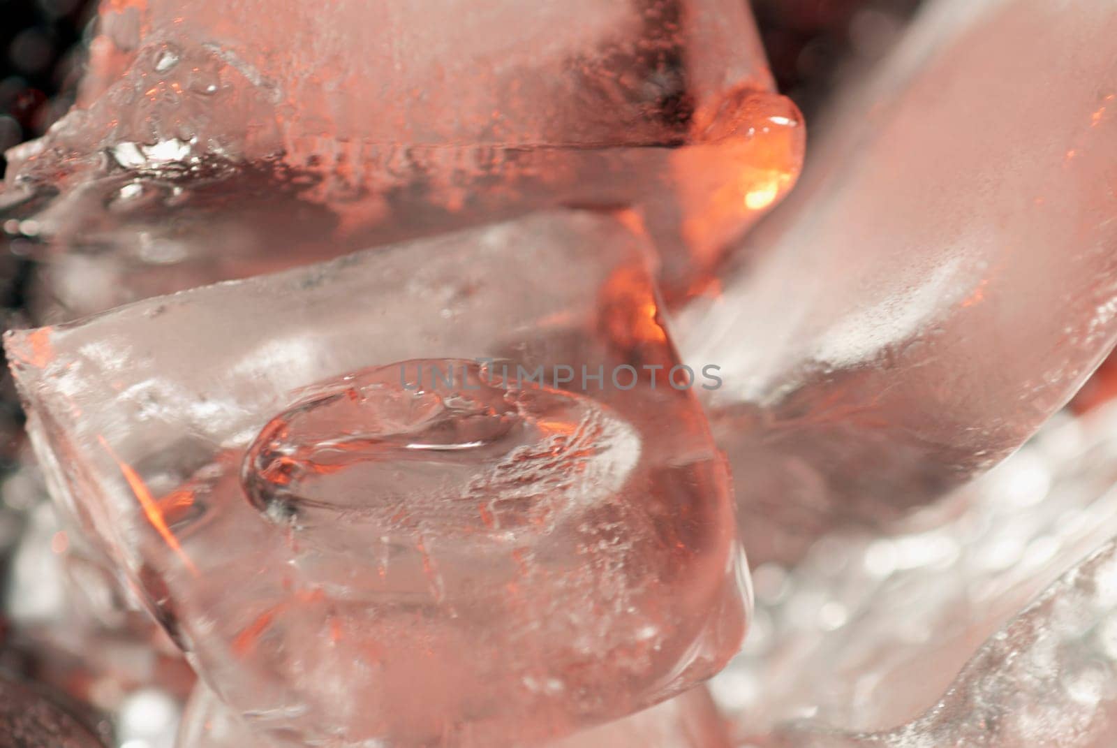 Close-up of ice cubes