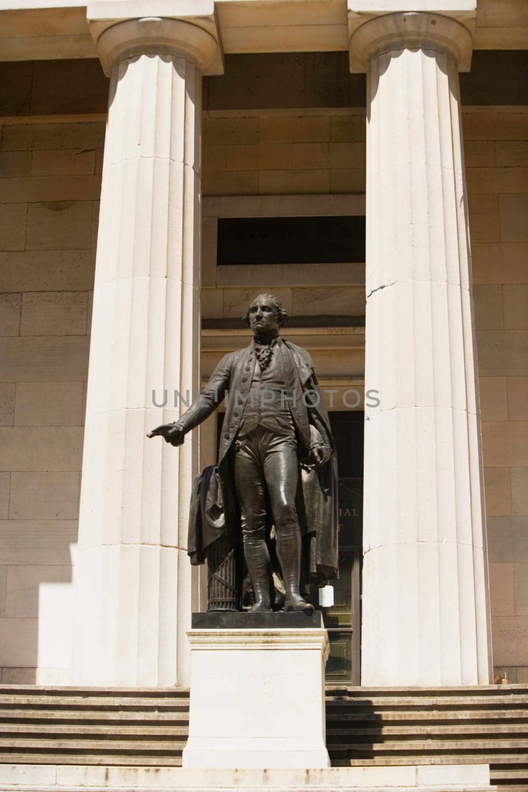 Statue in front of a building
