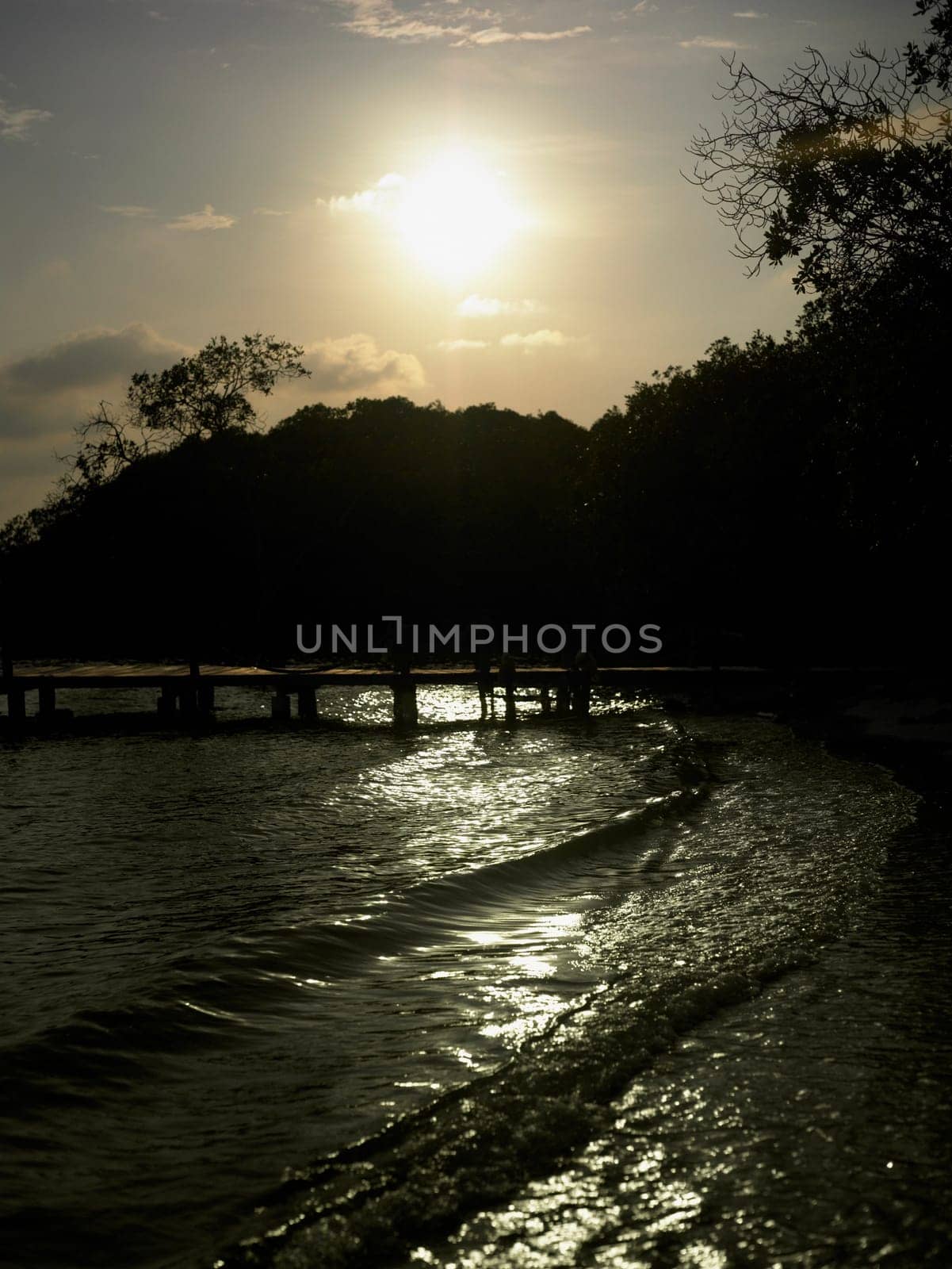 Pier in the river