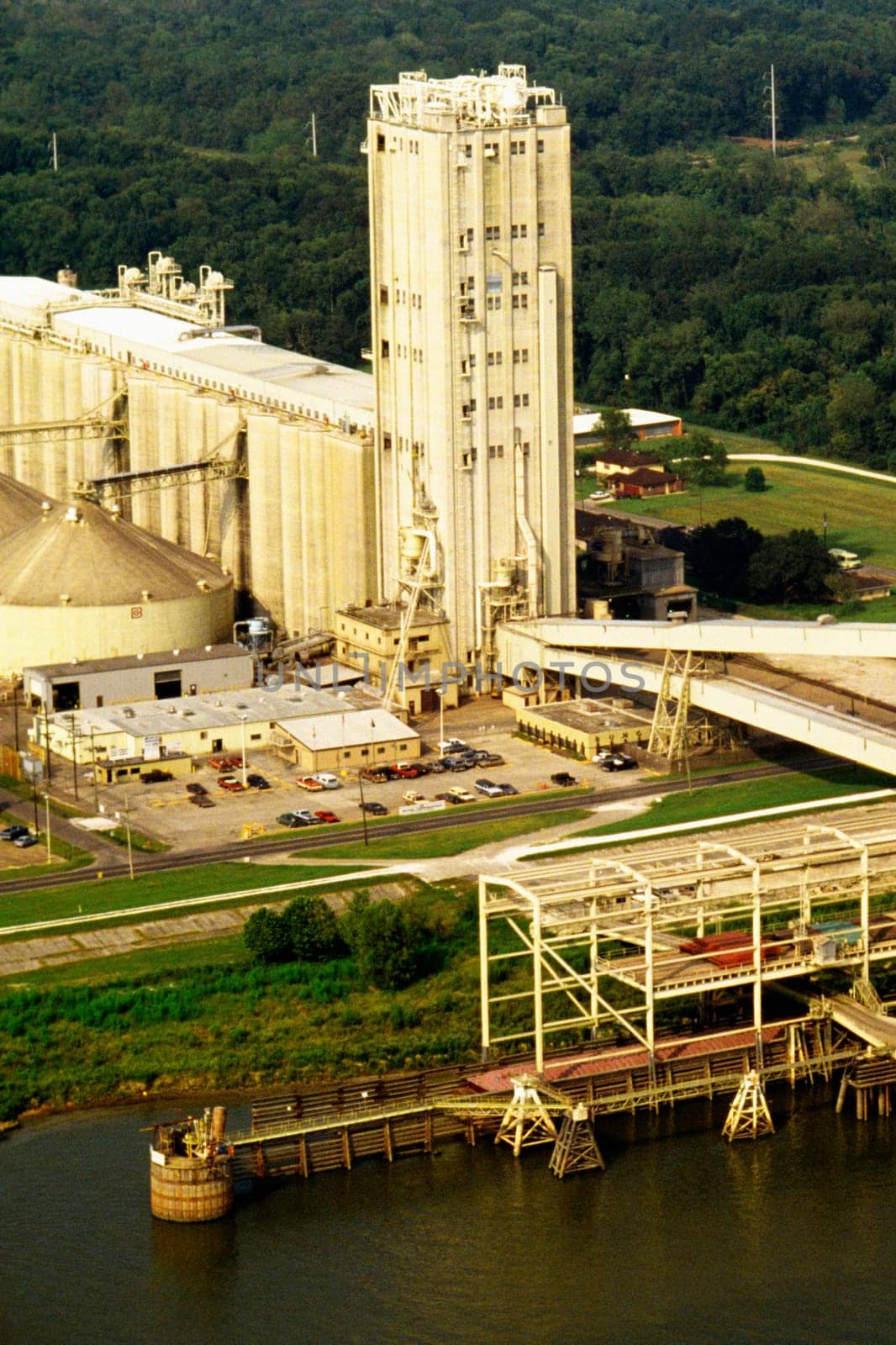 High angle view of an industrial building, New Orleans, Louisiana, USA