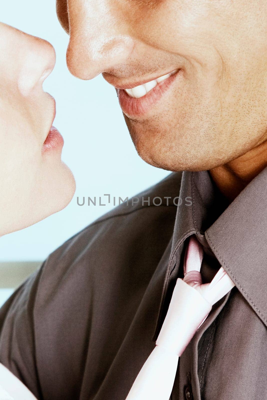 Close-up of a young couple