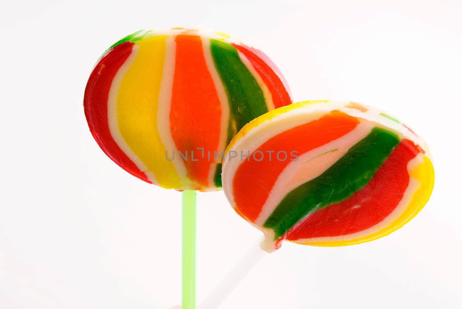 Close_up of two lollipops