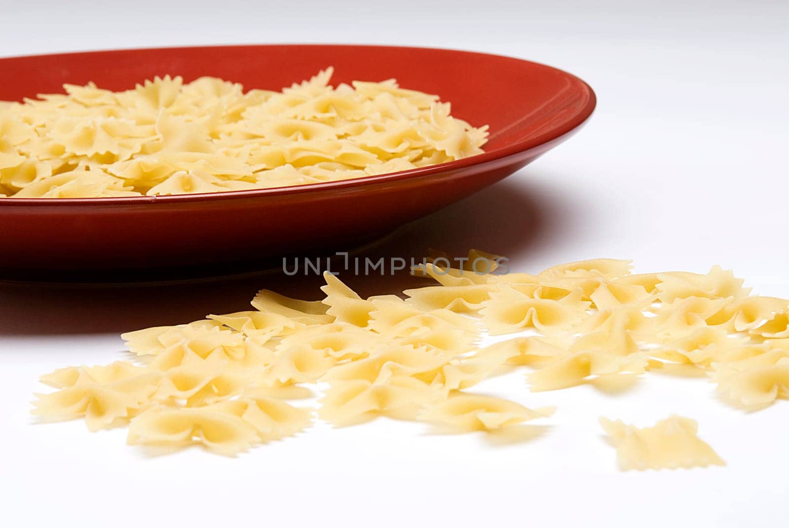 Bow tie pasta in a bowl