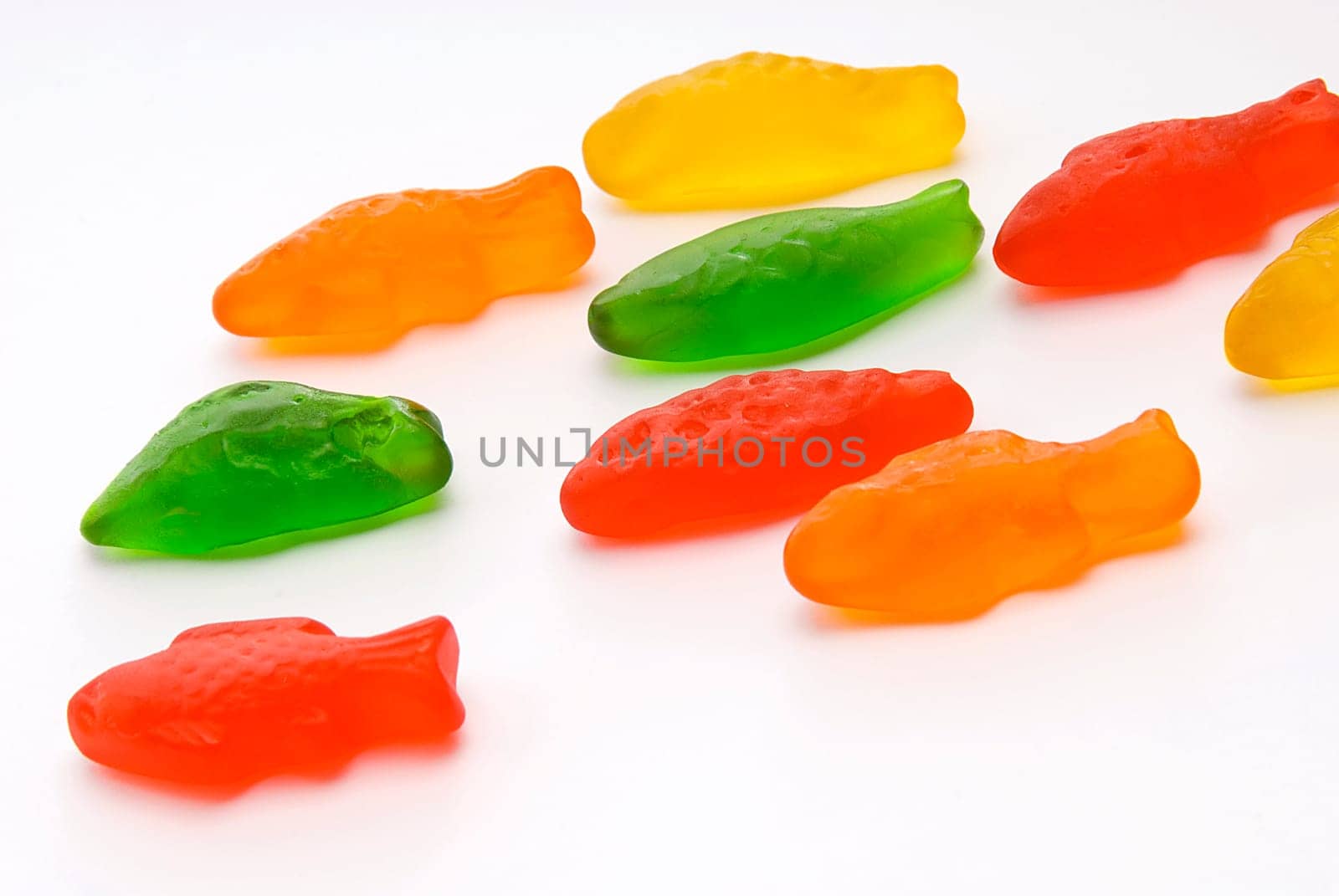 Close_up of fish shaped jelly