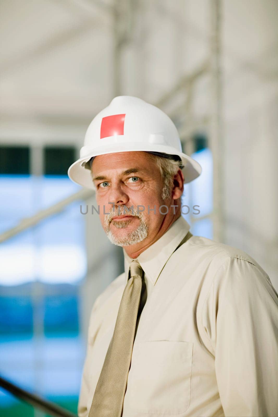 Portrait of a male architect looking confident
