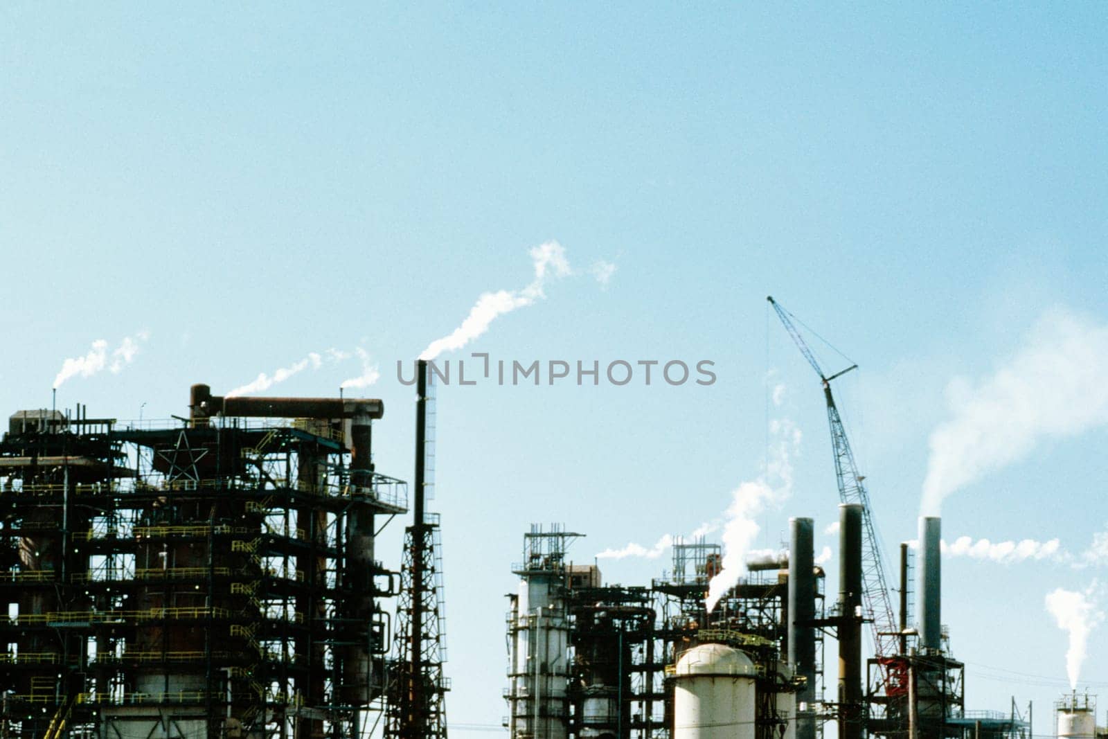 Smoke emitting from a chemical plant, Chicago, Illinois, USA