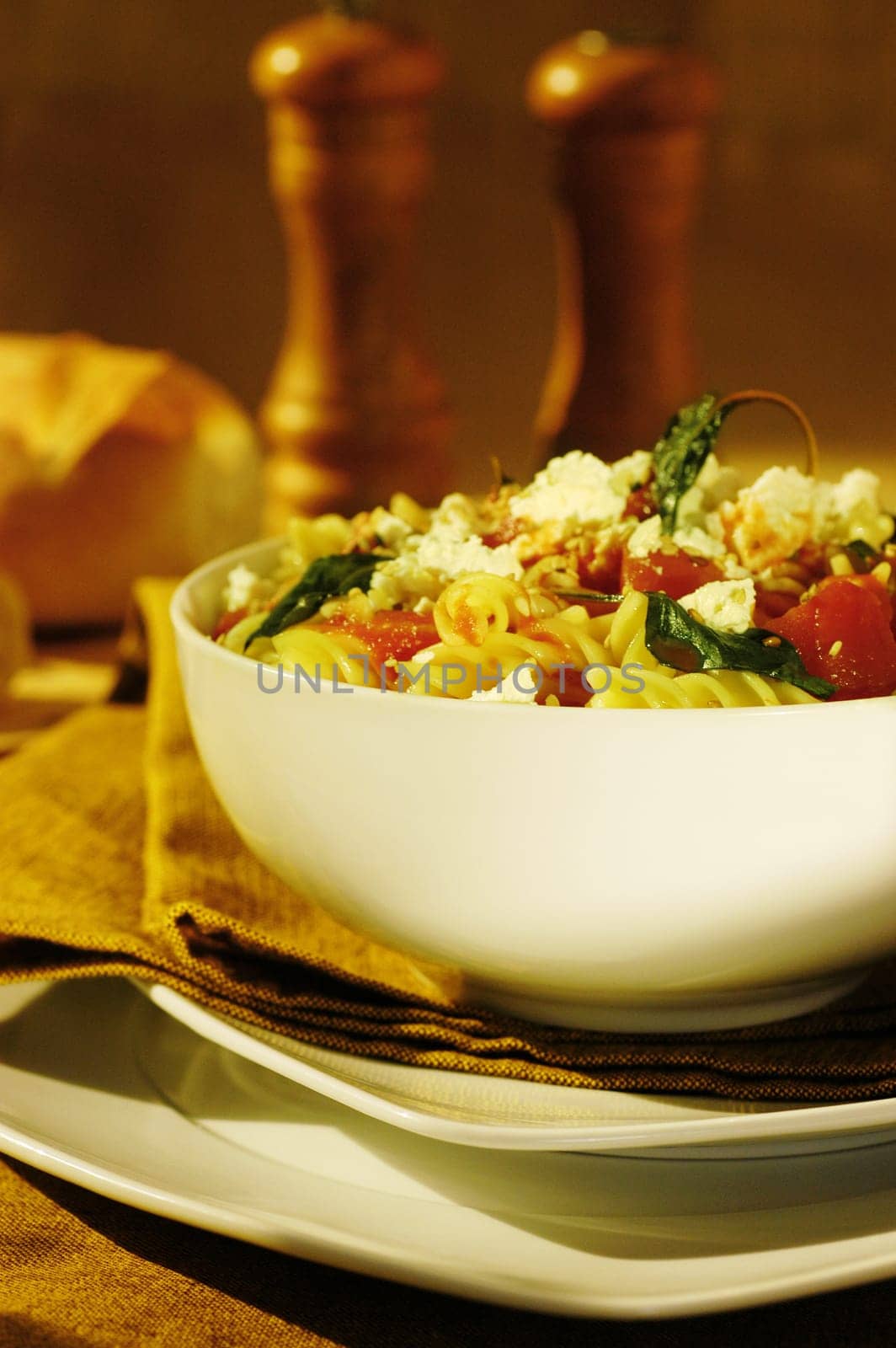 Close-up of a bowl of pasta