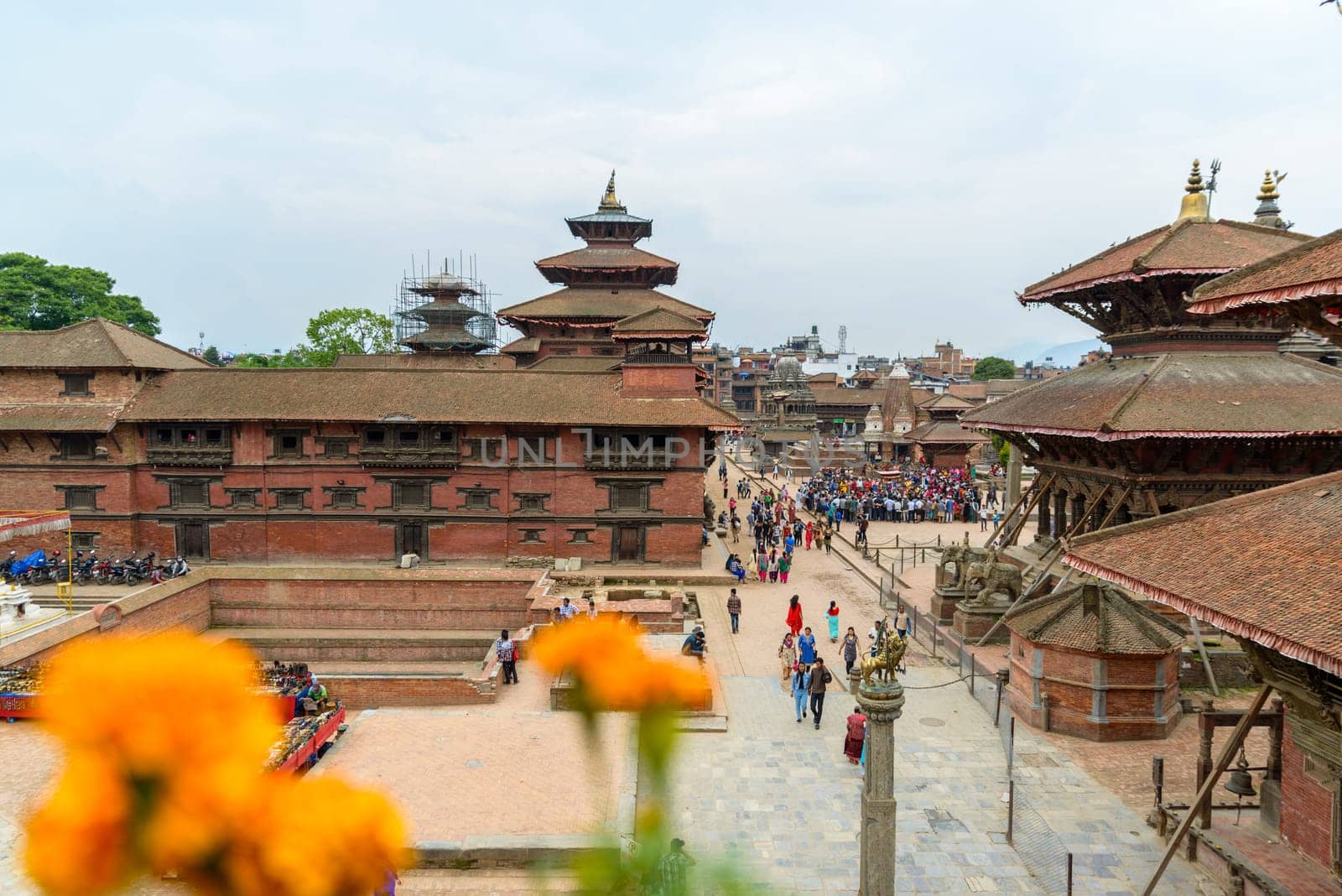 PATAN, NEPAL - CIRCA JUNE 2016: Patan Durbar Square is a UNESCO World Heritage Site.