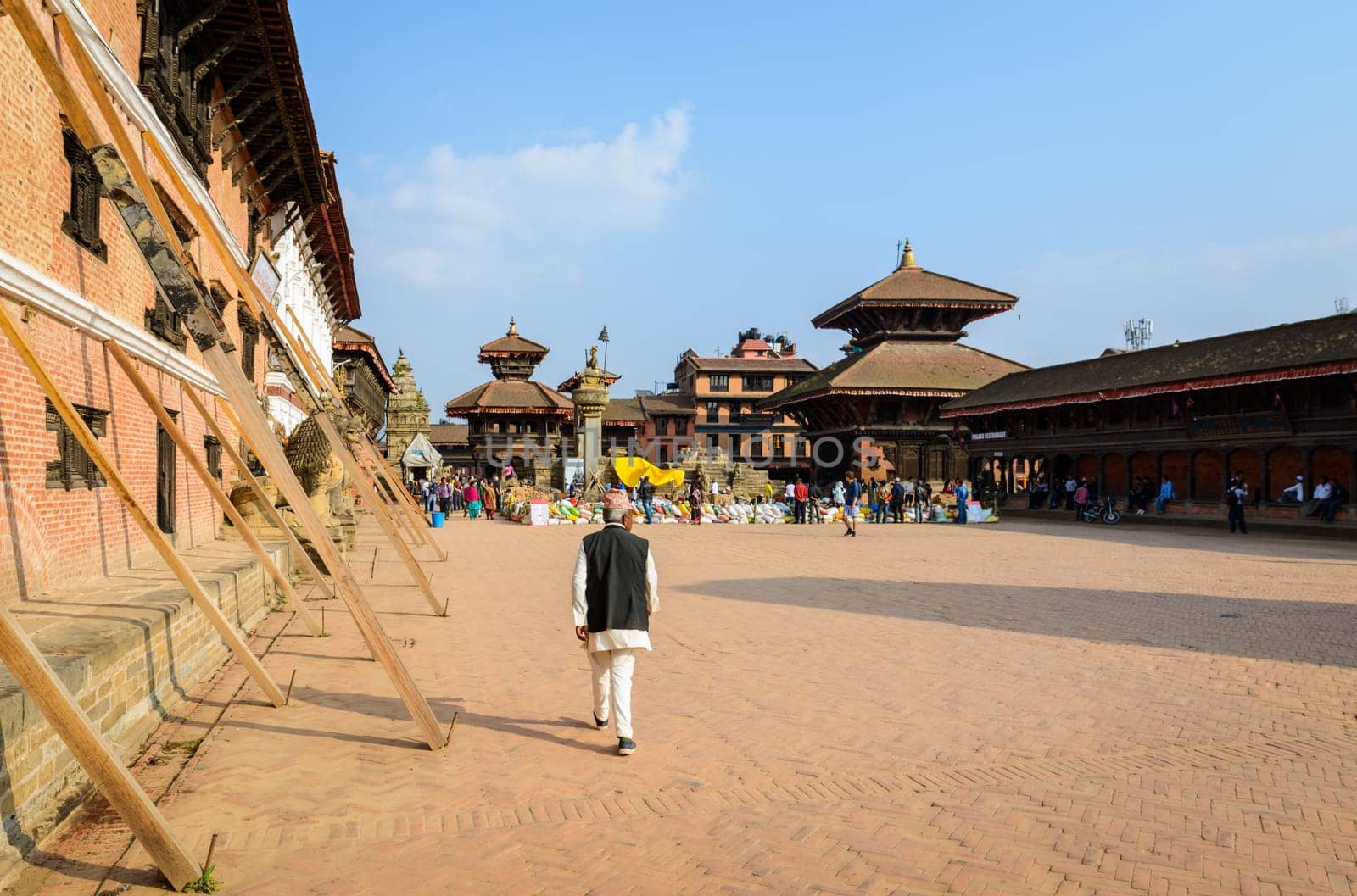 BHAKTAPUR, NEPAL - CIRCA NOVEMBER 2015: Bhaktapur Durbar Square is a UNESCO World Heritage Site.