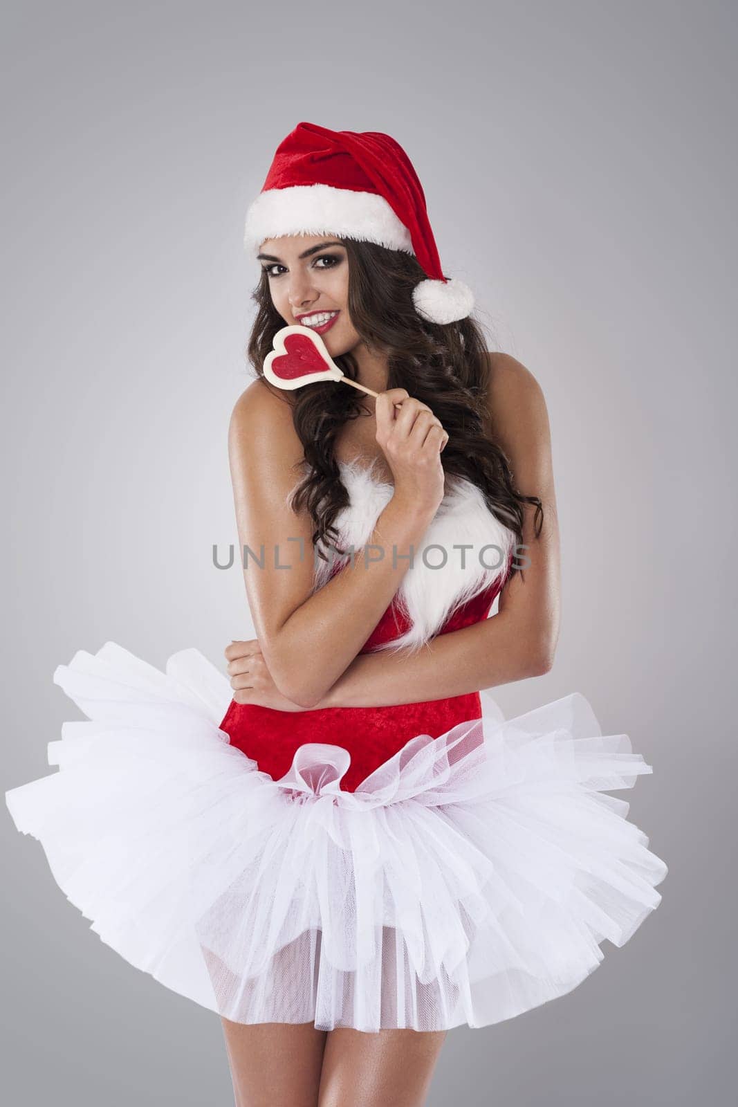 Sweet santa claus flirting with you
