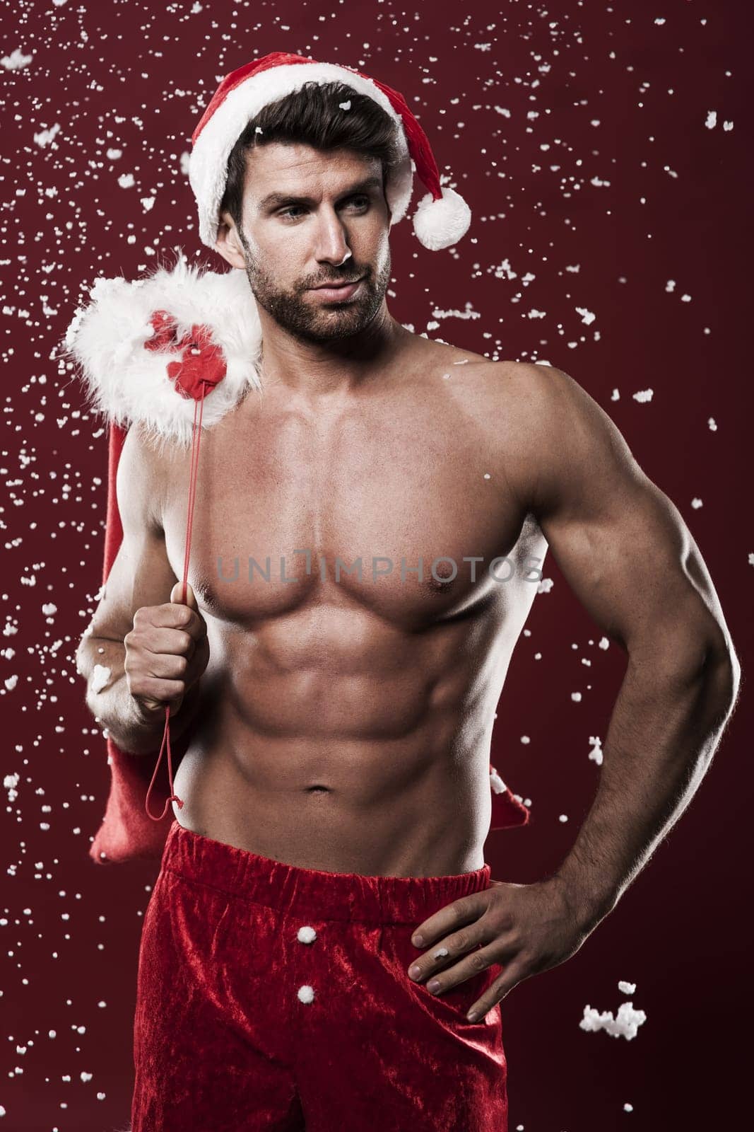 Santa claus with christmas presents