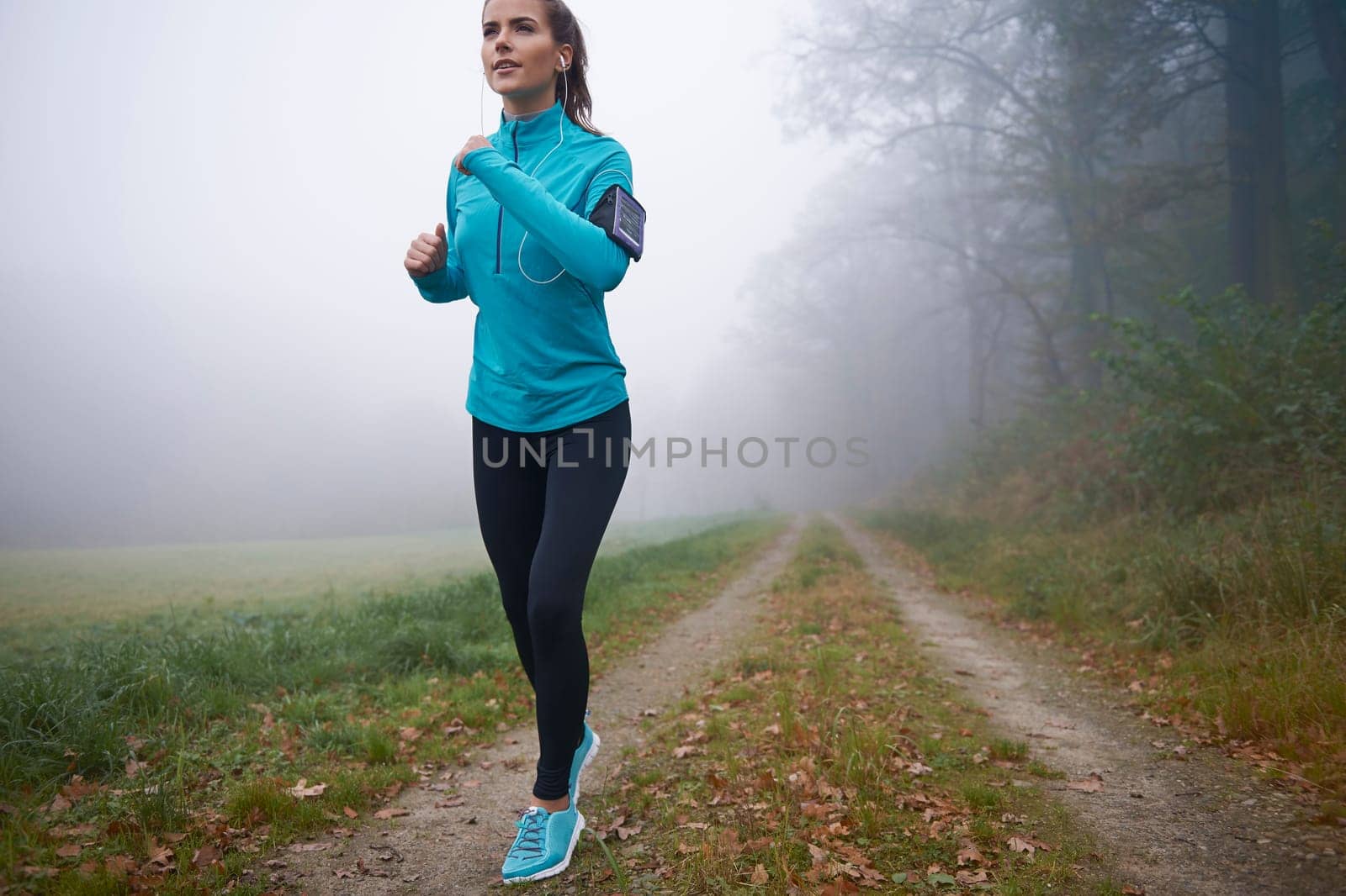 She find path perfect for morning run