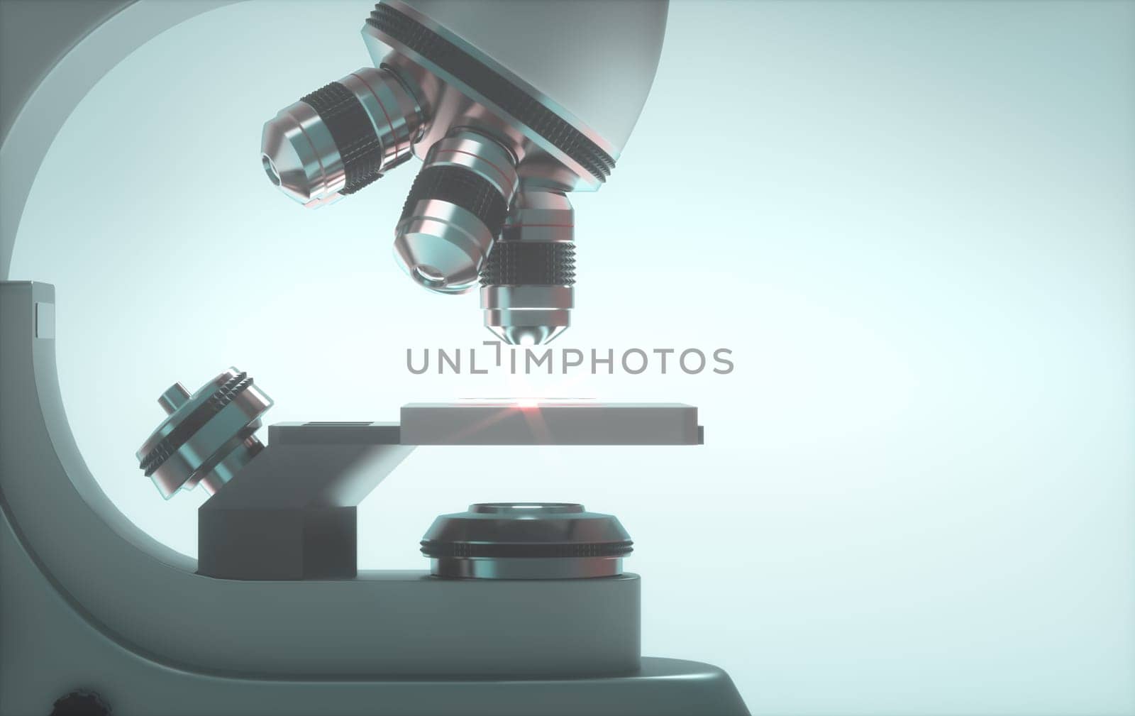 Optical electron microscope. Laboratory instrument with clipping path included.
