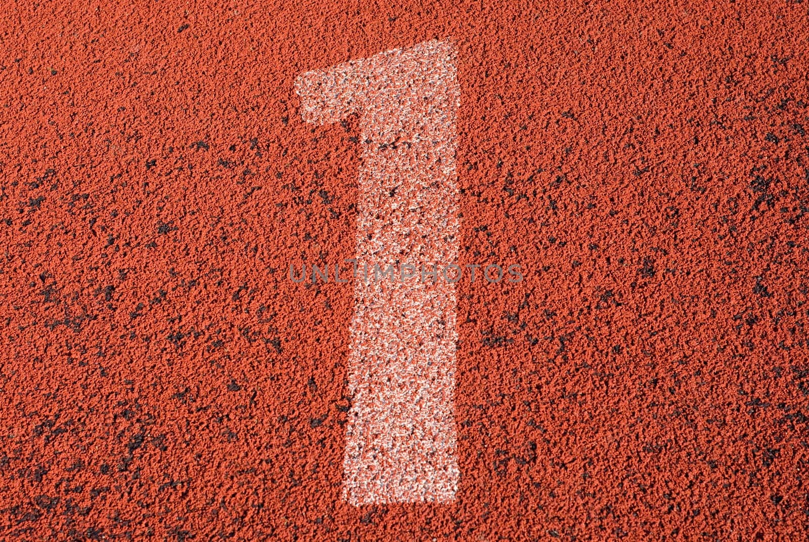 Track number 1 of a running track