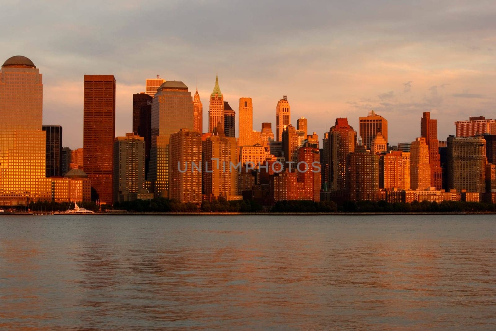 Skyscrapers at the waterfront, Manhattan, New York City, New York State, USA