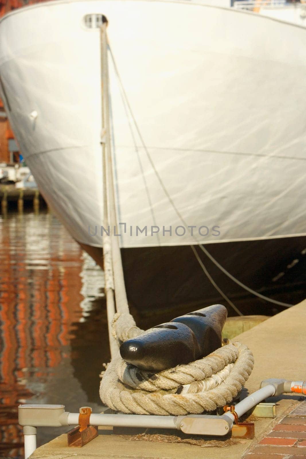 Close-up of a cruise ship moored at a harbor, Inner Harbor, Baltimore, Maryland, USA