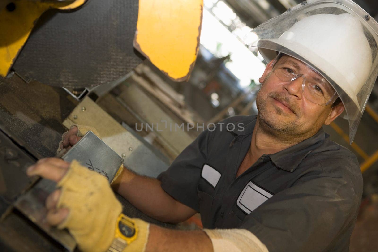 Portrait of a male construction worker working