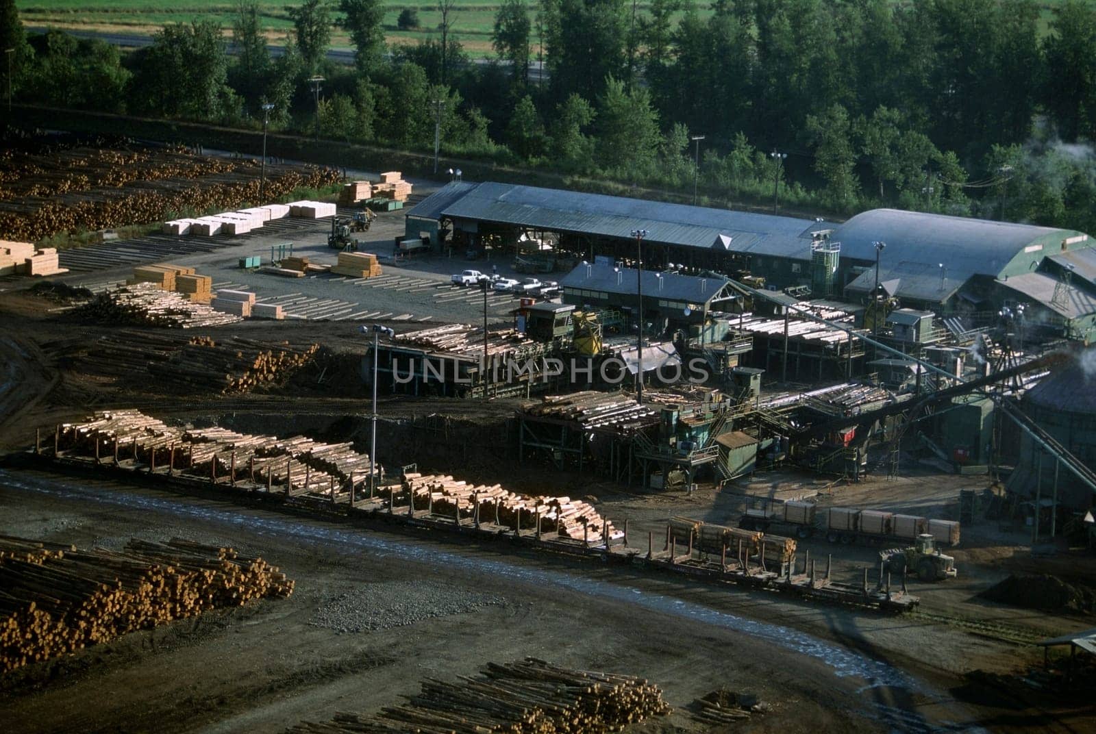 Large commercial sawmill, Idaho, USA