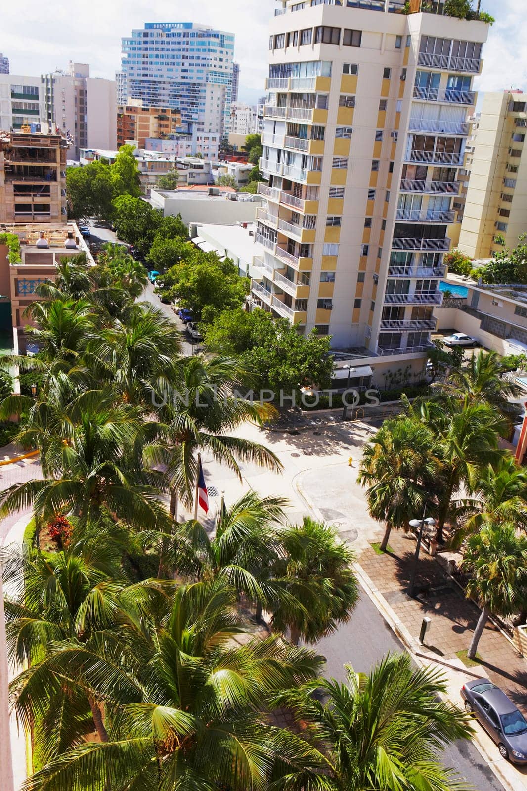 High angle view of buildings in a city